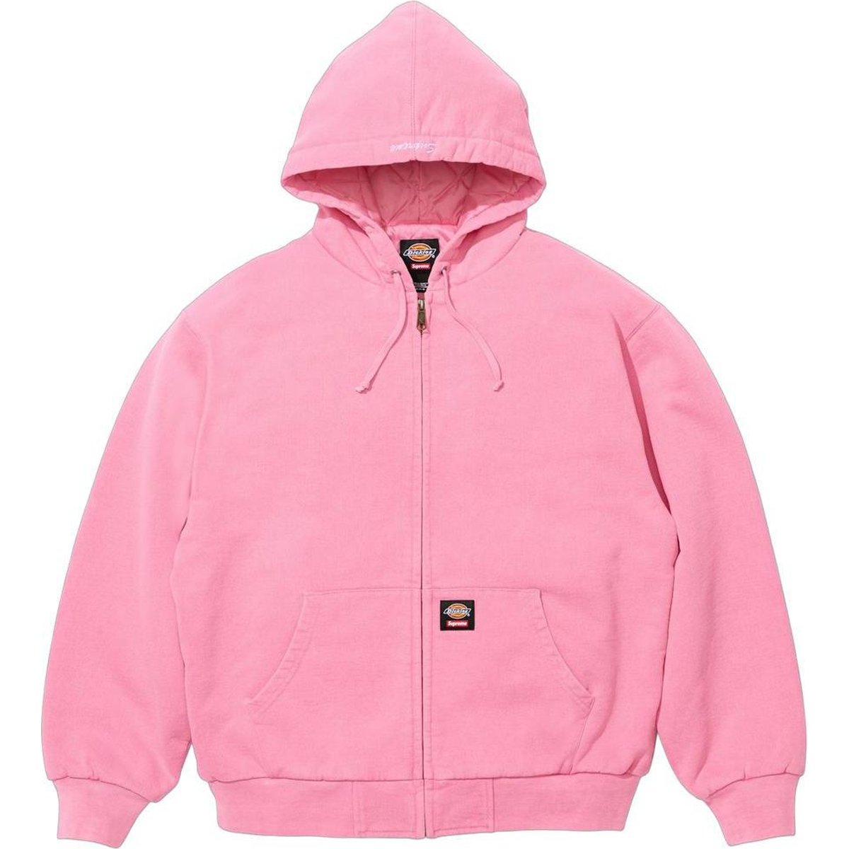 Details on Supreme Dickies Quilted Lined Zip Up Hooded Sweatshirt  from fall winter
                                                    2024 (Price is $148)