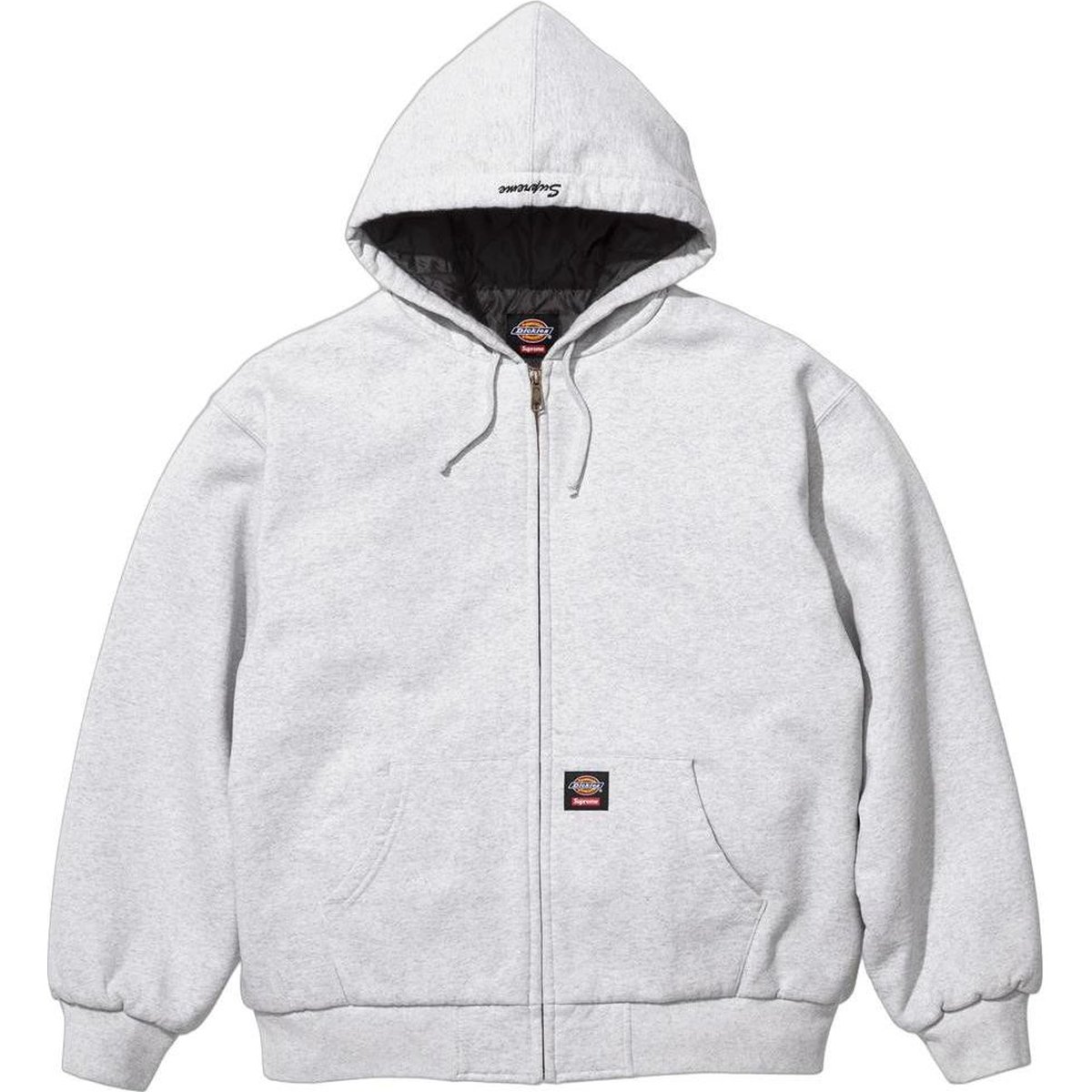 Details on Supreme Dickies Quilted Lined Zip Up Hooded Sweatshirt  from fall winter
                                                    2024 (Price is $148)