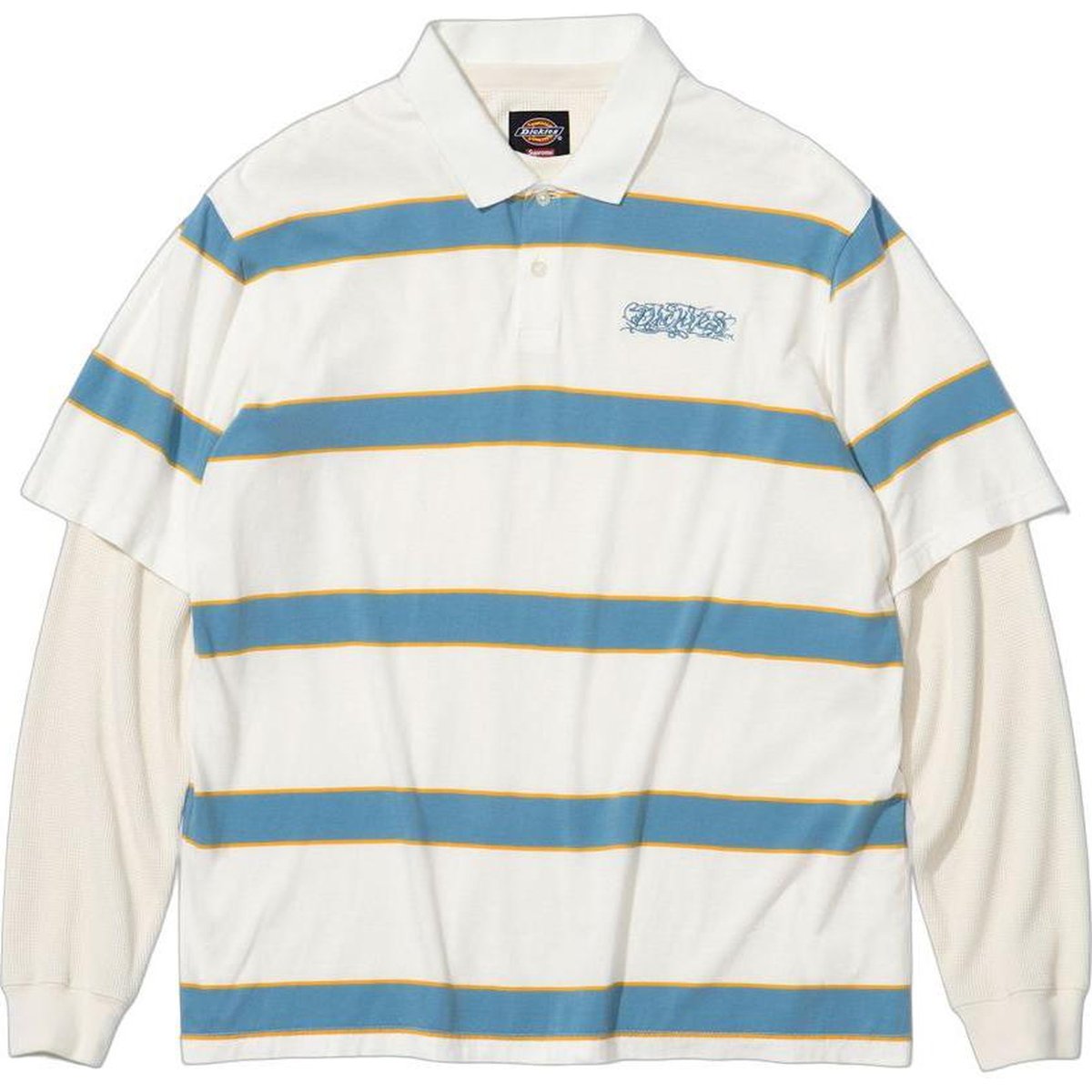 Details on Supreme Dickies Thermal Polo  from fall winter
                                                    2024 (Price is $98)