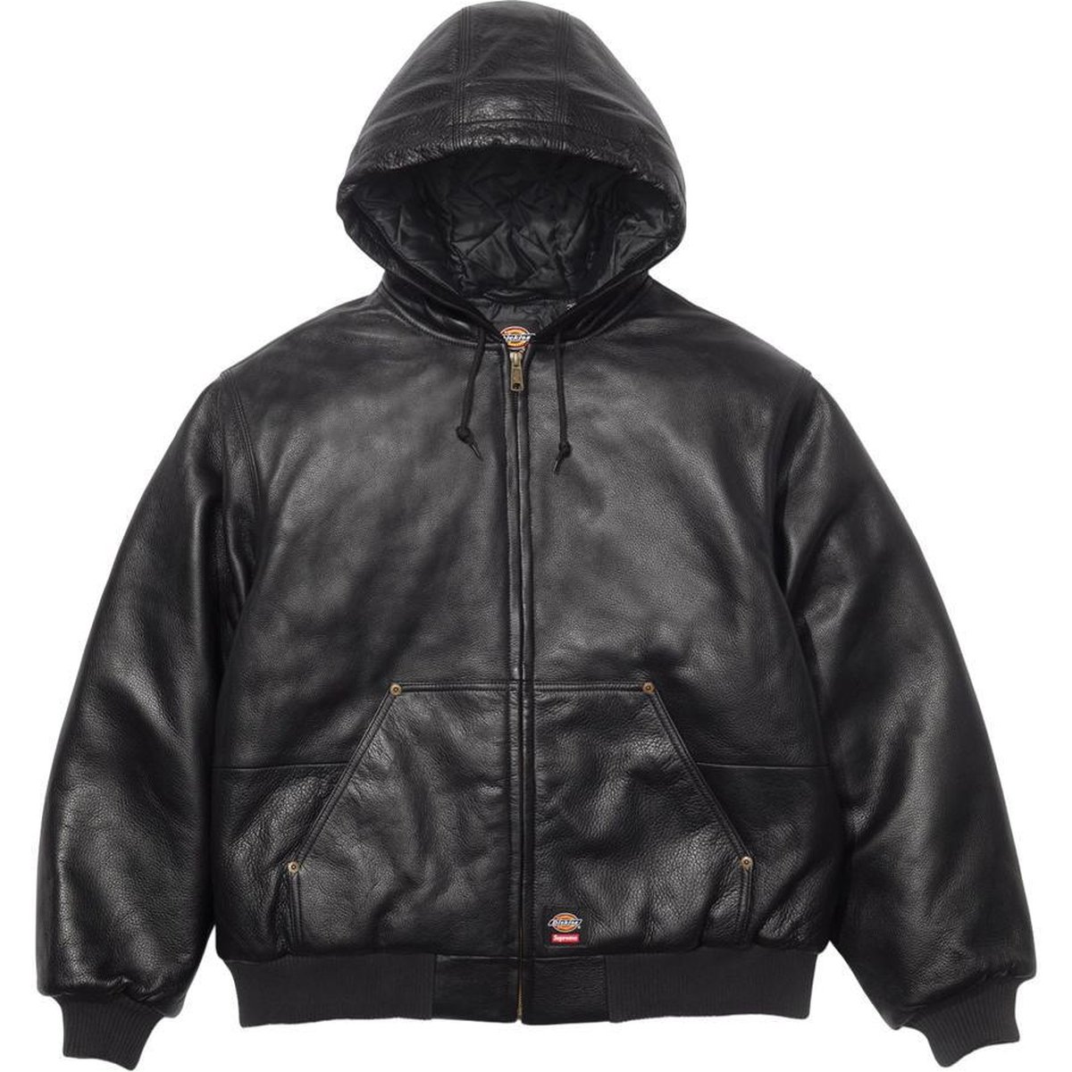 Supreme Supreme Dickies Hooded Leather Work Jacket releasing on Week 16 for fall winter 2024