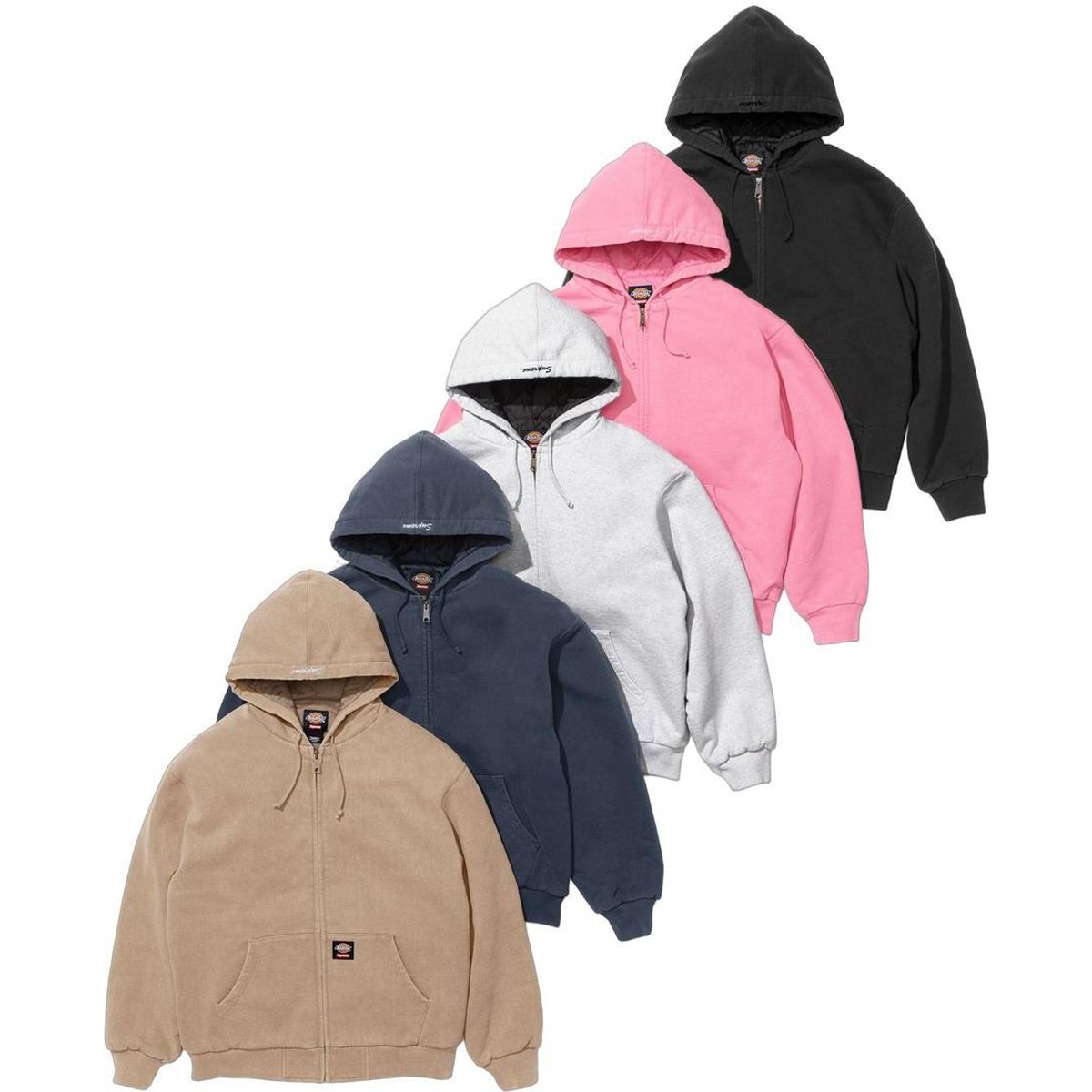 Supreme Supreme Dickies Quilted Lined Zip Up Hooded Sweatshirt releasing on Week 16 for fall winter 2024