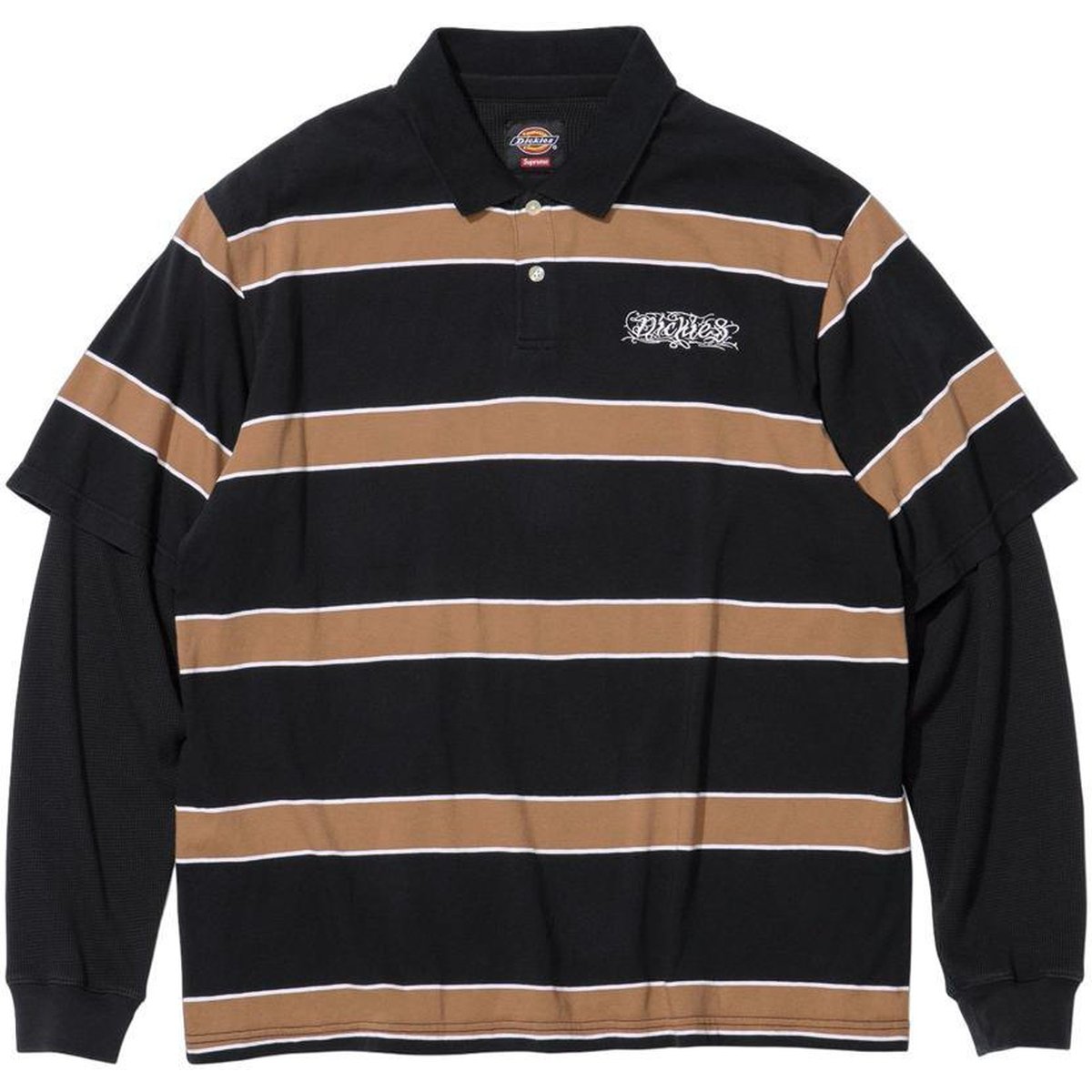 Details on Supreme Dickies Thermal Polo  from fall winter
                                                    2024 (Price is $98)