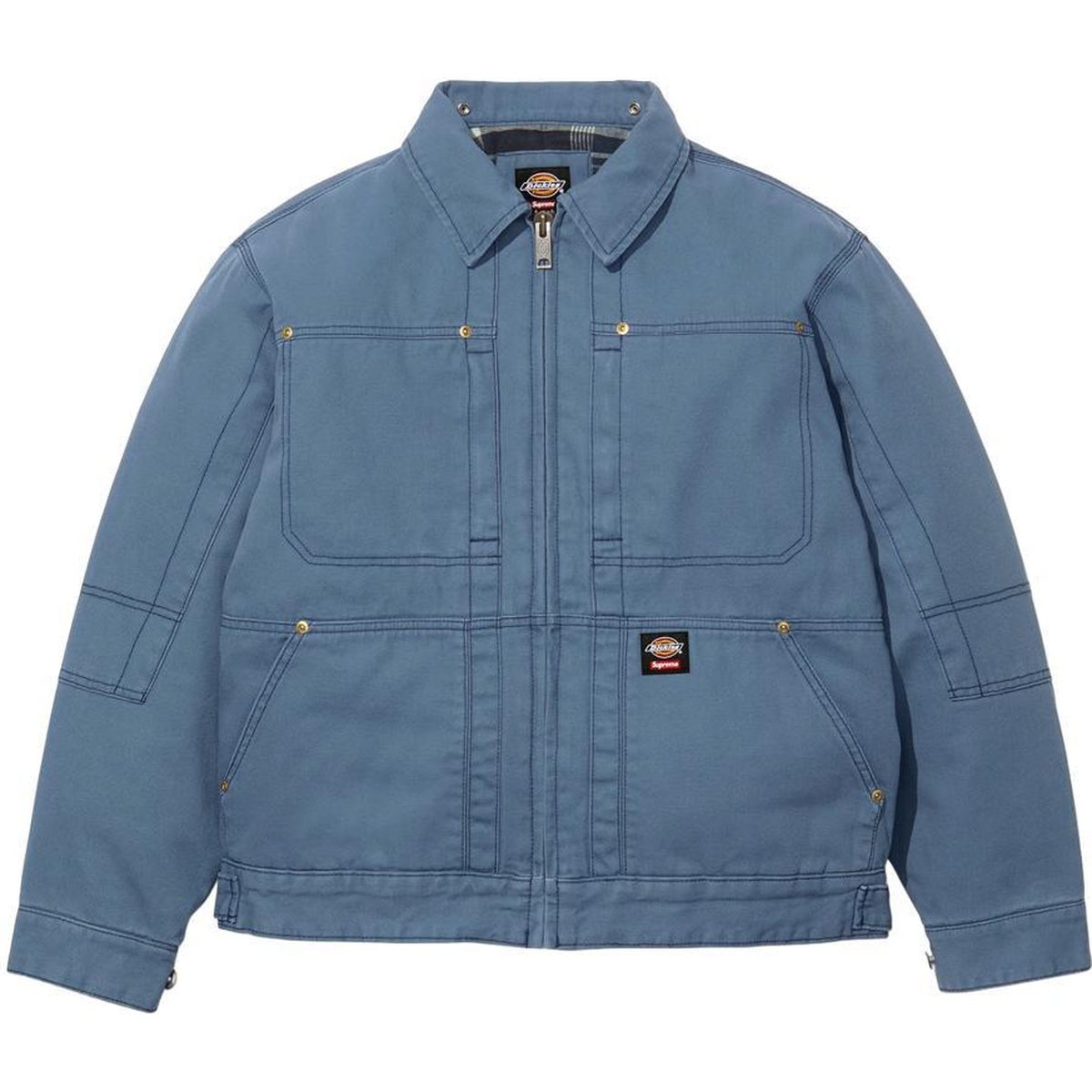 Details on Supreme Dickies Hooded Work Jacket  from fall winter
                                                    2024 (Price is $198)