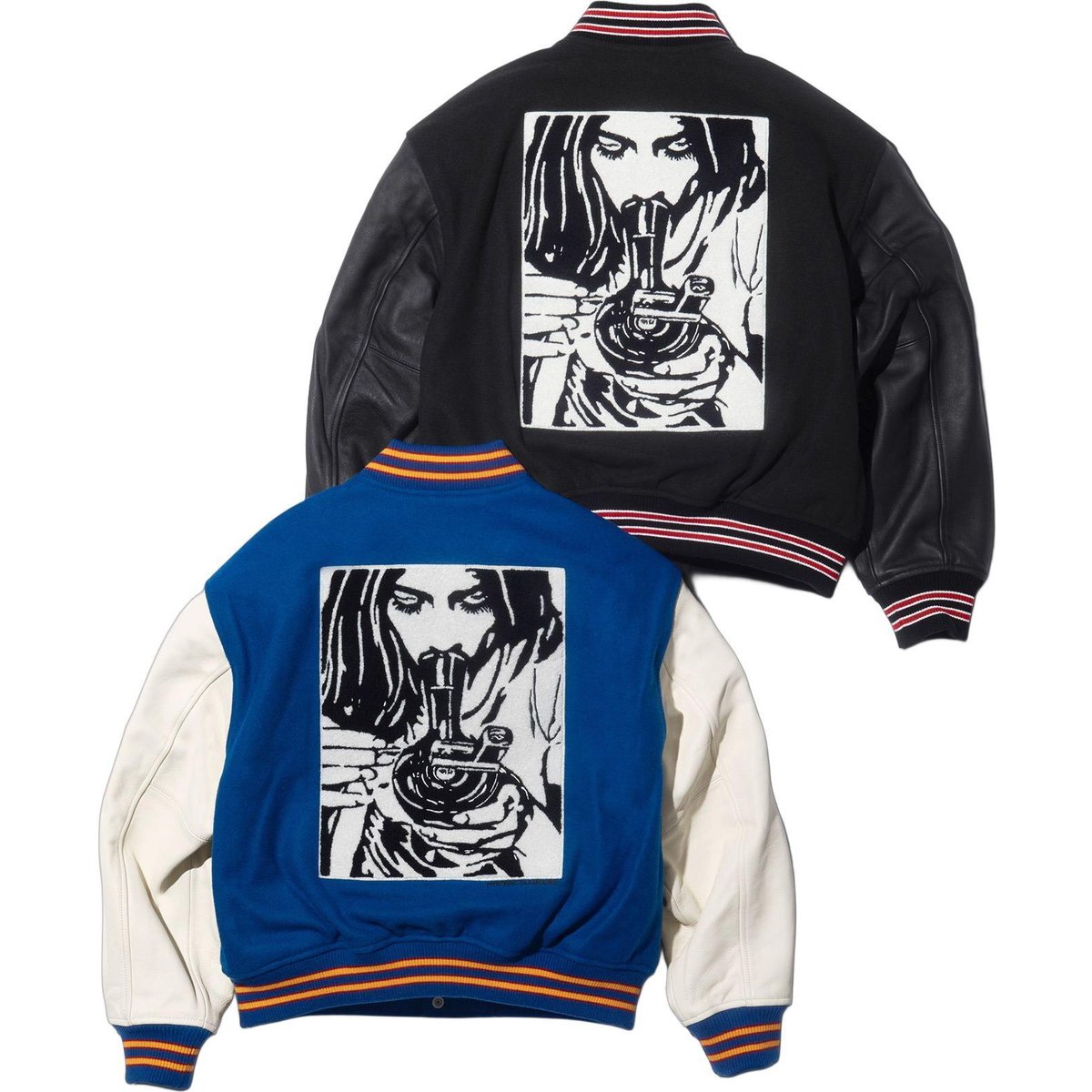 Details on Supreme HYSTERIC GLAMOUR Varsity Jacket  from fall winter
                                                    2024 (Price is $698)