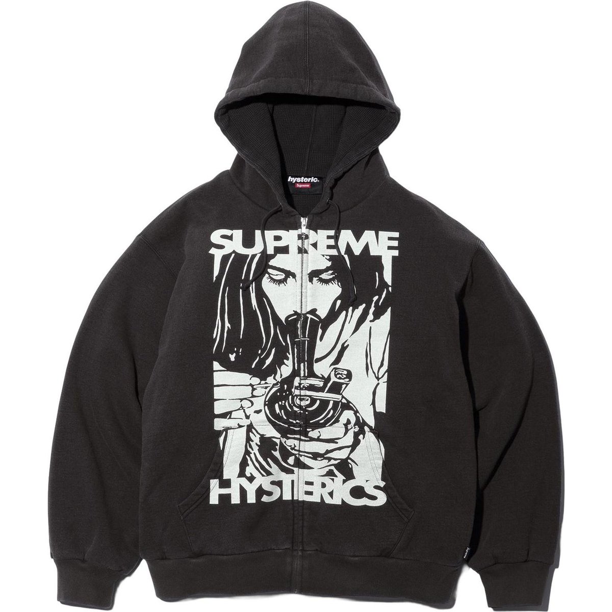 Details on Supreme HYSTERIC GLAMOUR Thermal Lined Zip Up Hooded Sweatshirt  from fall winter
                                                    2024 (Price is $218)