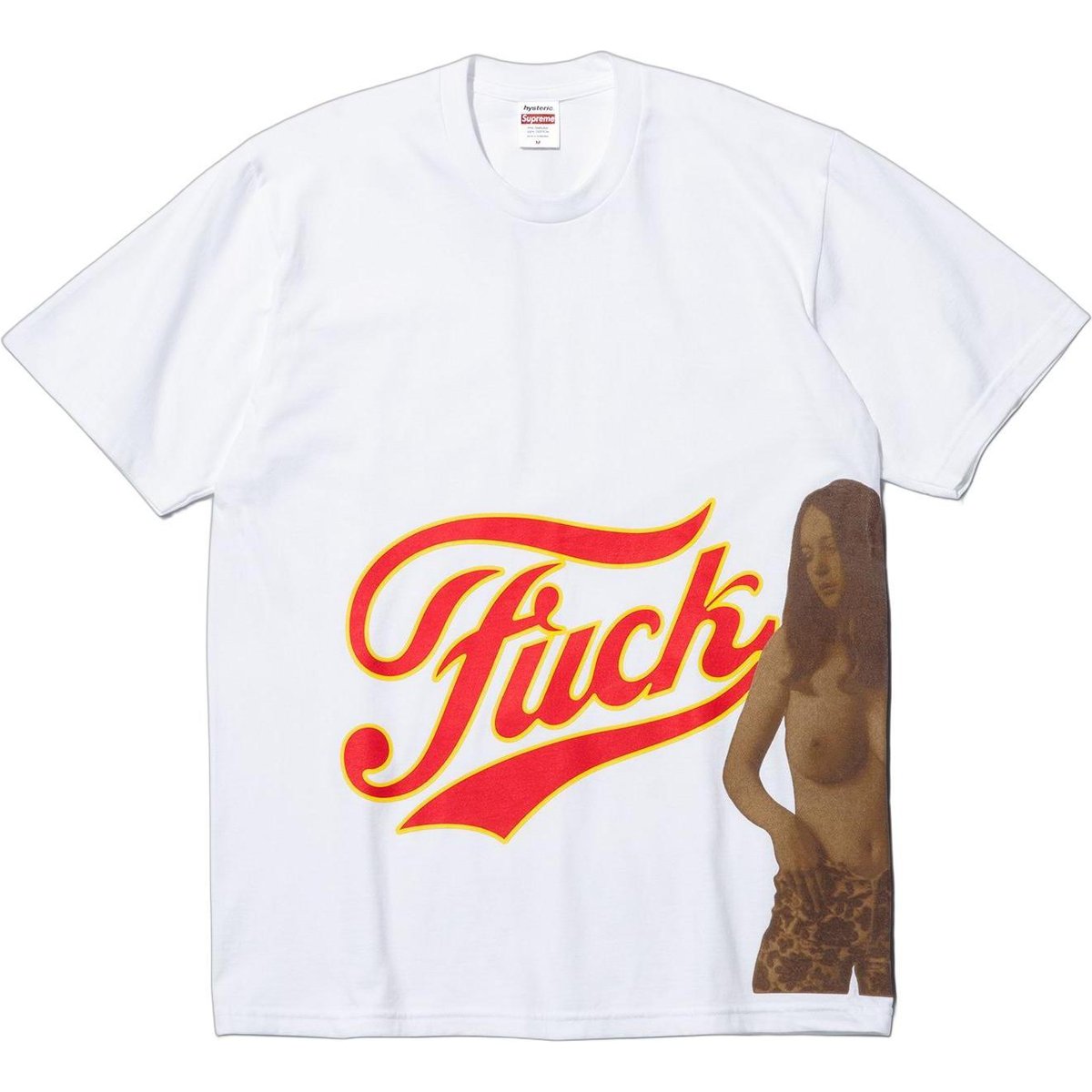 Details on Supreme HYSTERIC GLAMOUR Fuck Tee  from fall winter
                                                    2024 (Price is $54)