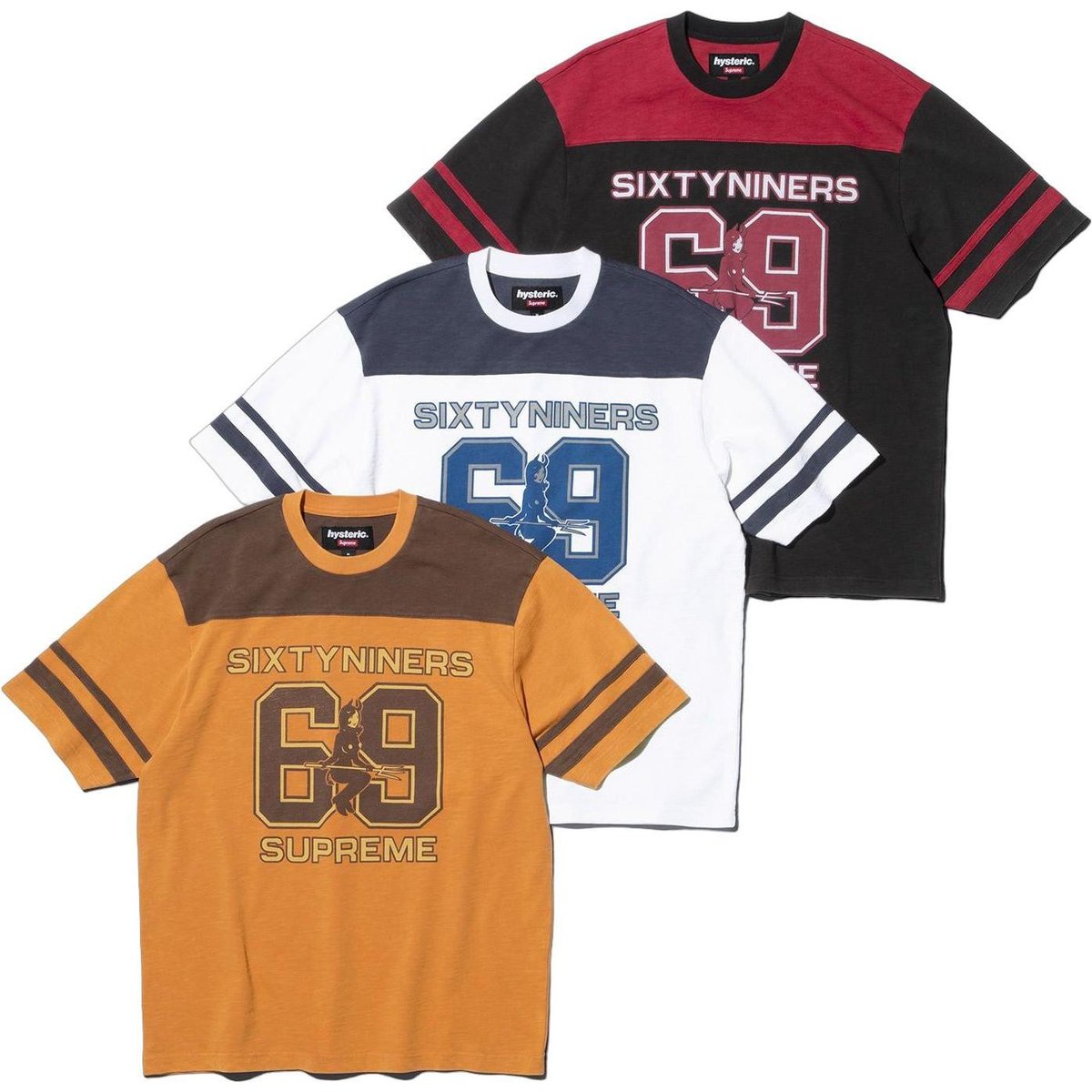 Supreme Supreme HYSTERIC GLAMOUR 69 Football Top releasing on Week 13 for fall winter 2024