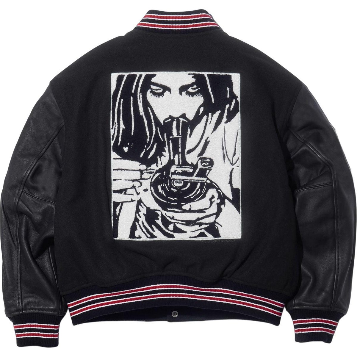 Details on Supreme HYSTERIC GLAMOUR Varsity Jacket  from fall winter
                                                    2024 (Price is $698)