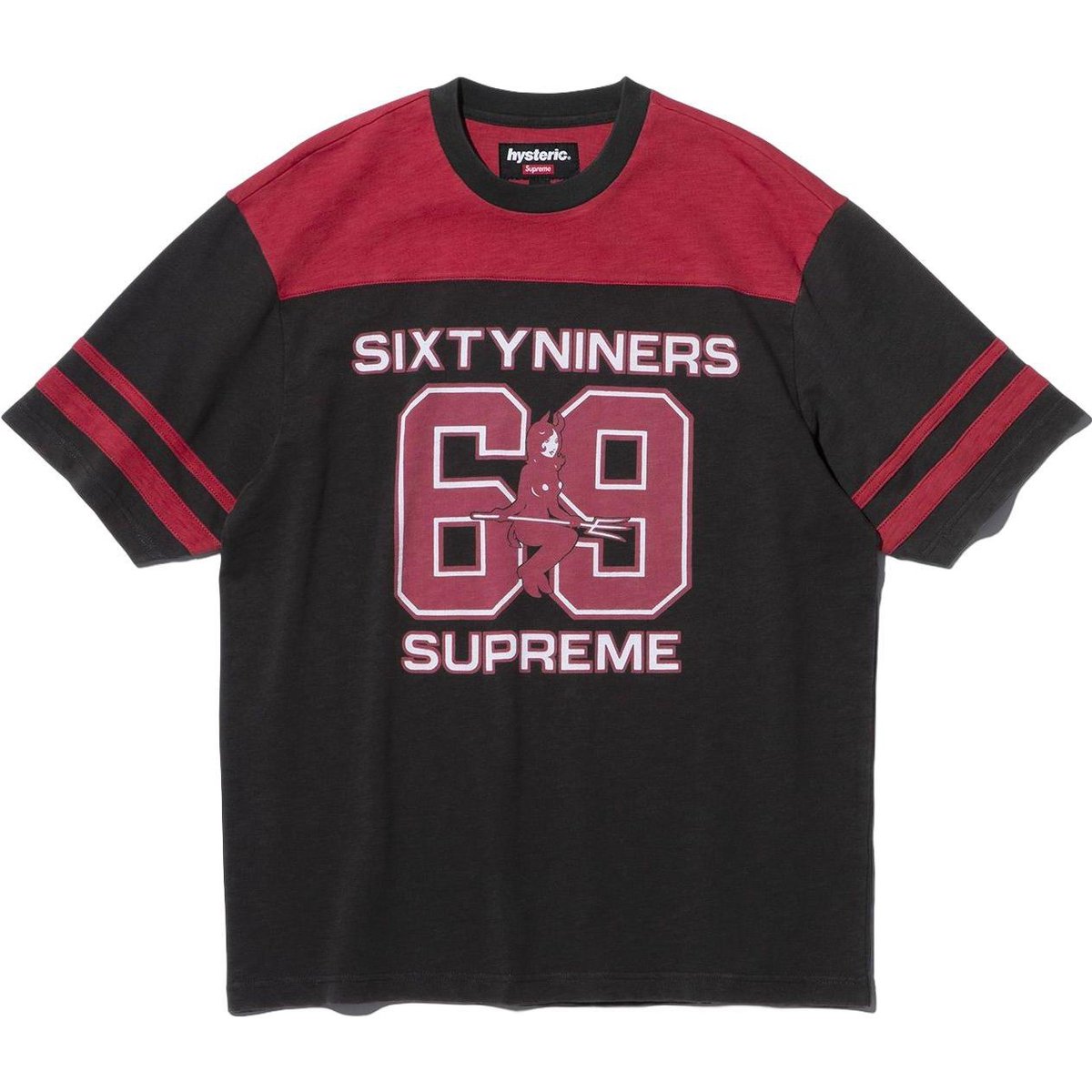 Details on Supreme HYSTERIC GLAMOUR 69 Football Top  from fall winter
                                                    2024 (Price is $98)