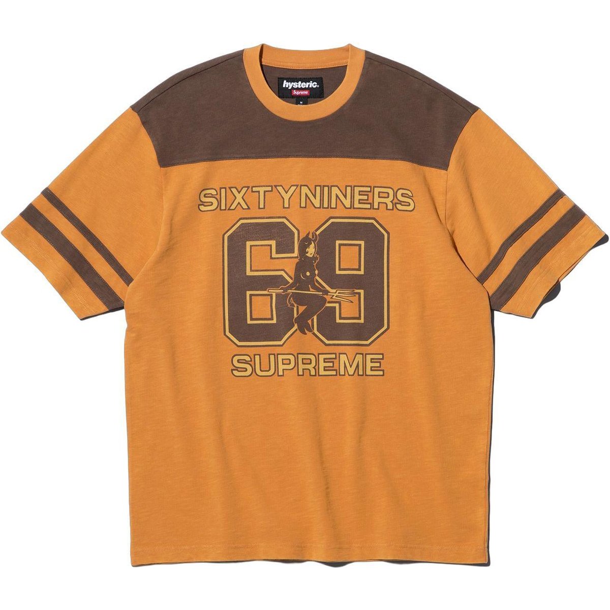 Details on Supreme HYSTERIC GLAMOUR 69 Football Top  from fall winter
                                                    2024 (Price is $98)