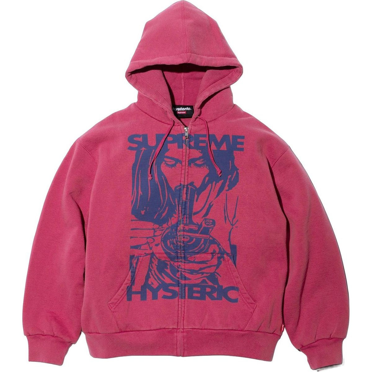 Details on Supreme HYSTERIC GLAMOUR Thermal Lined Zip Up Hooded Sweatshirt  from fall winter
                                                    2024 (Price is $218)