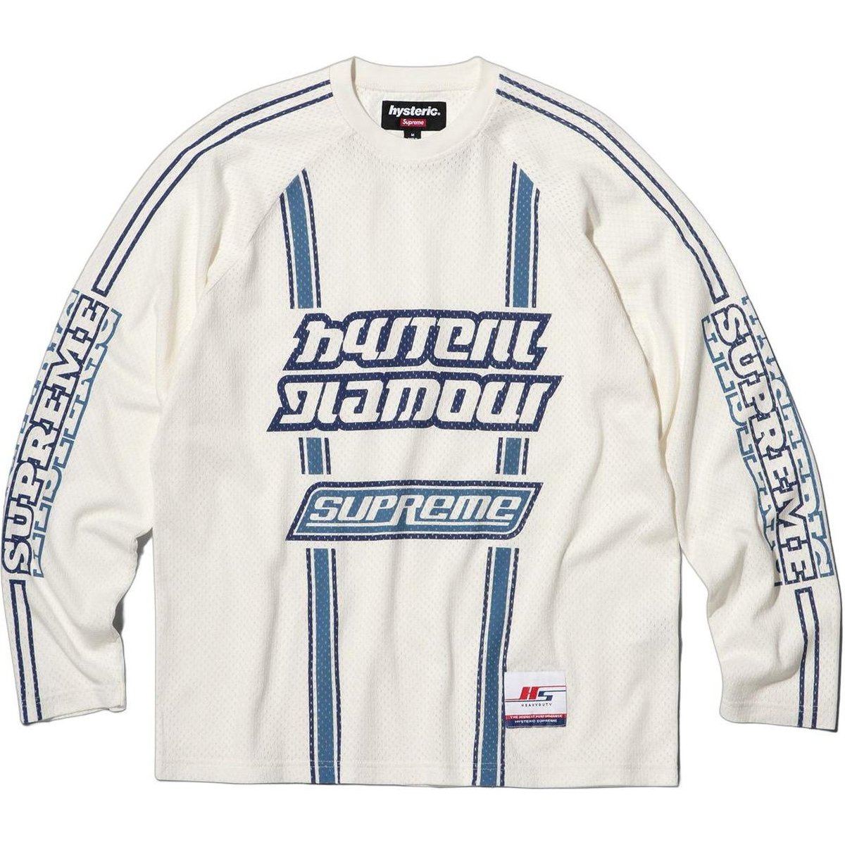 Details on Supreme HYSTERIC GLAMOUR Mesh L S Top  from fall winter
                                                    2024 (Price is $118)