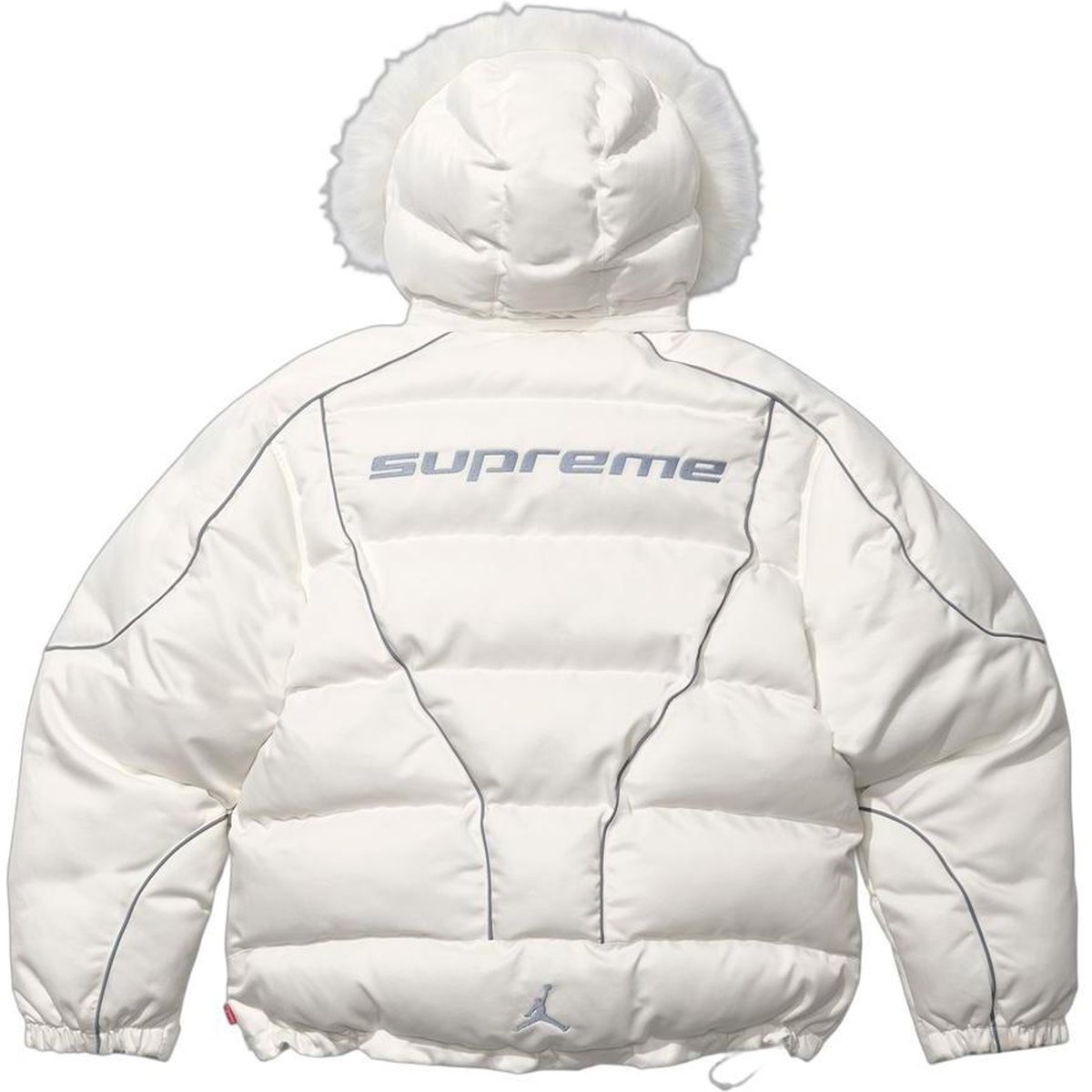 Details on Supreme Jordan Puffer Jacket  from fall winter
                                                    2024 (Price is $368)