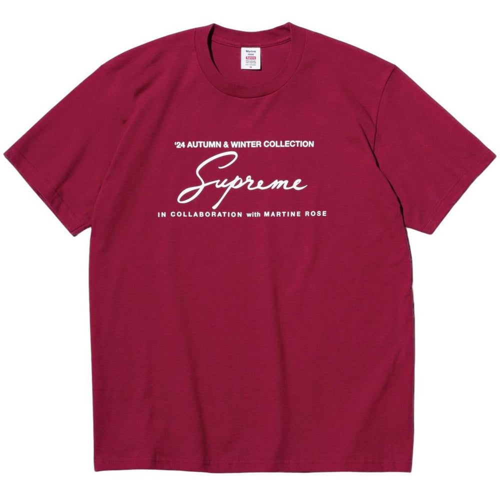 Details on Supreme Martine Rose Tee  from fall winter
                                                    2024 (Price is $54)