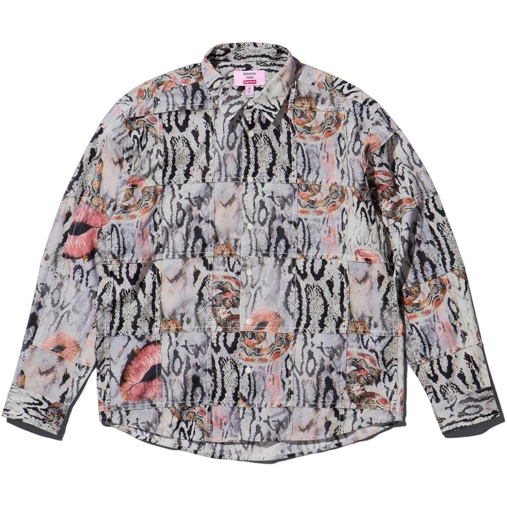 Details on Supreme Martine Rose Patchwork Shirt from fall winter
                                            2024 (Price is $188)