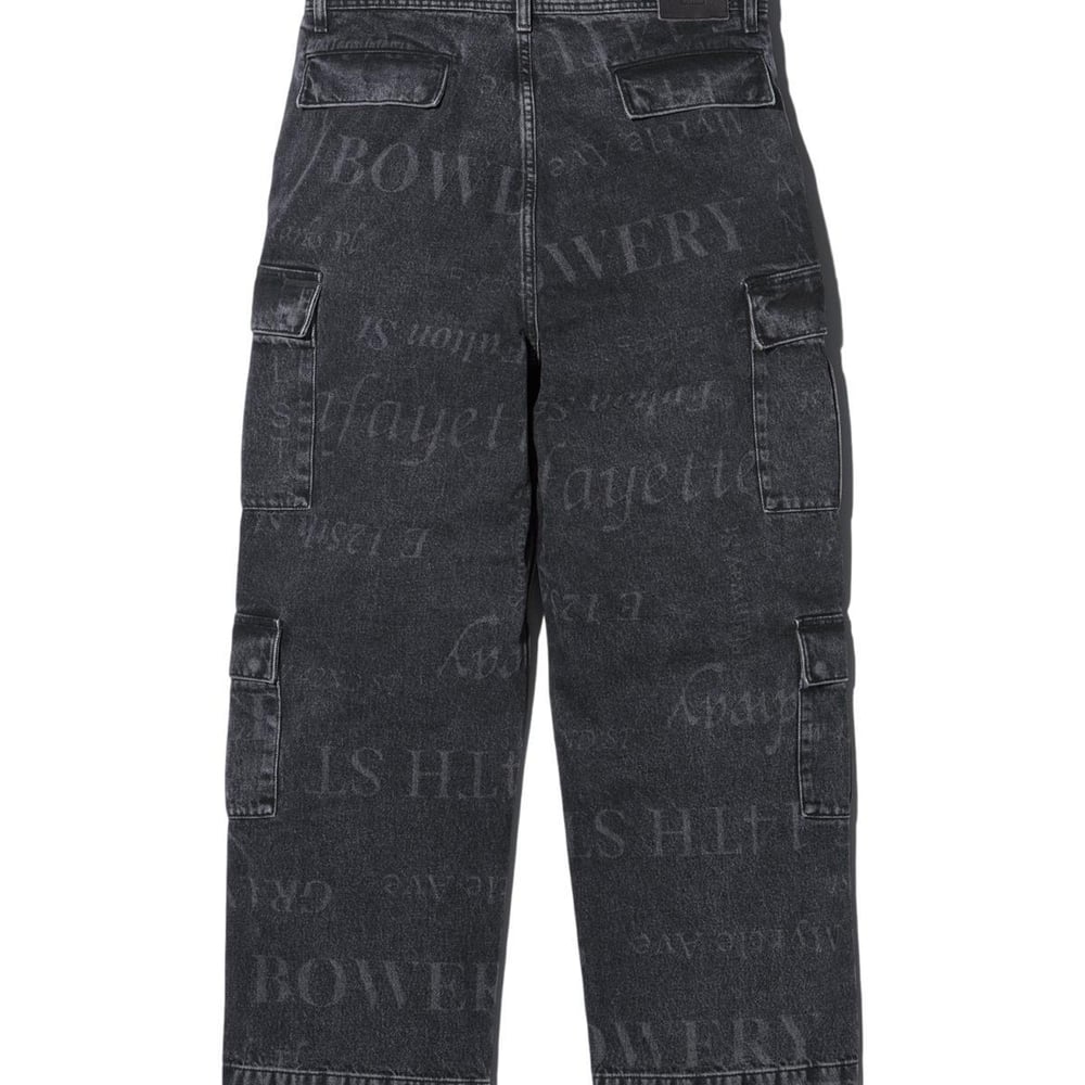 Details on Supreme Martine Rose Denim Cargo Pant  from fall winter
                                                    2024 (Price is $288)