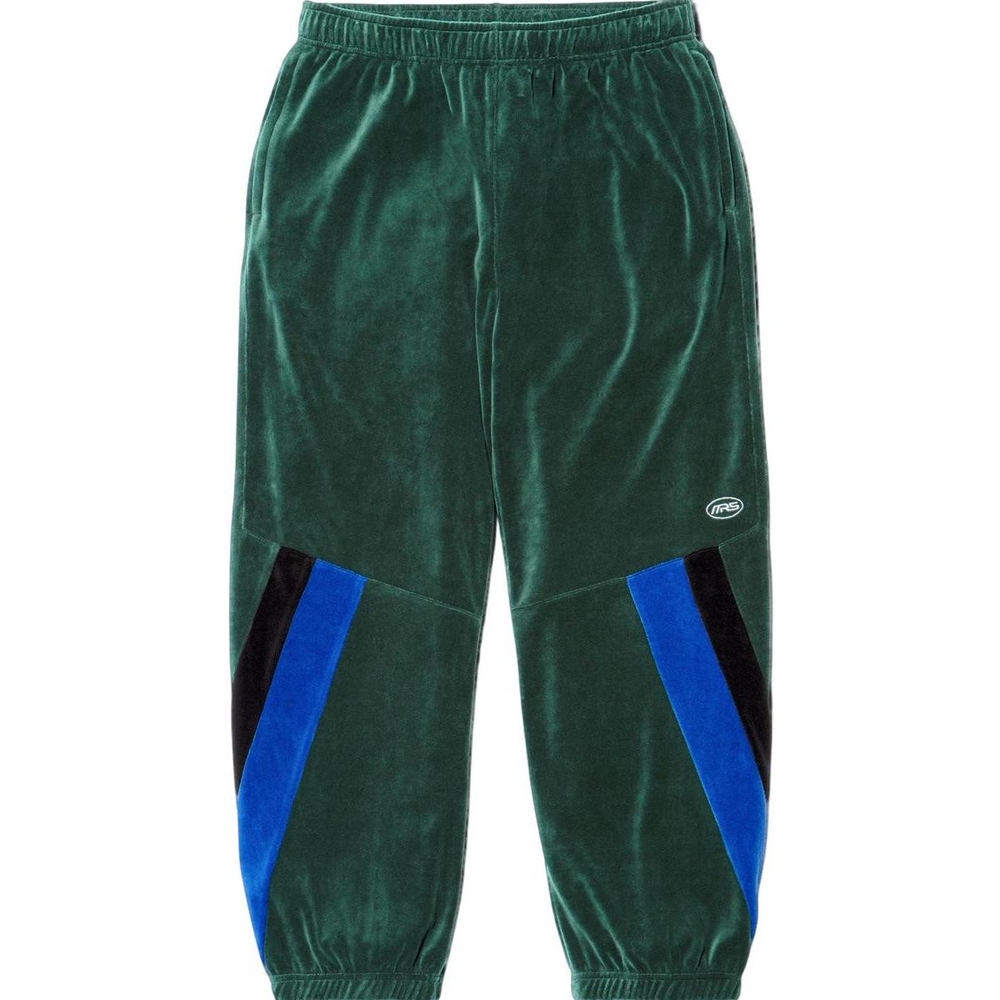 Details on Supreme Martine Rose Velour Track Pant  from fall winter
                                                    2024 (Price is $178)