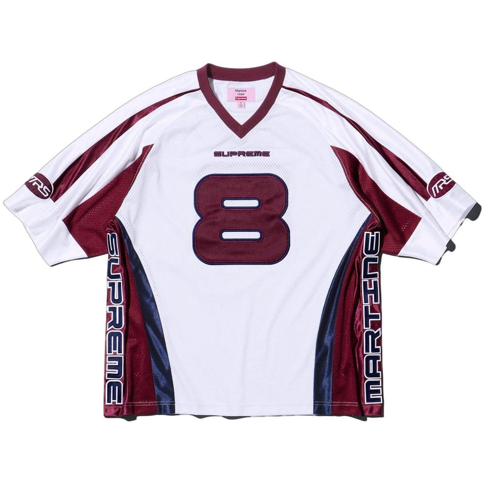 Details on Supreme Martine Rose Football Jersey  from fall winter
                                                    2024 (Price is $158)