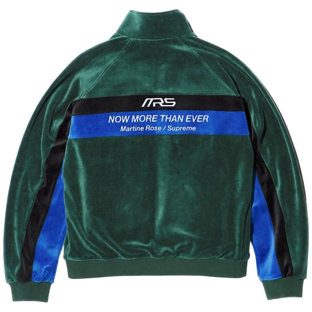 Details on Supreme Martine Rose Velour Track Jacket  from fall winter
                                                    2024 (Price is $228)