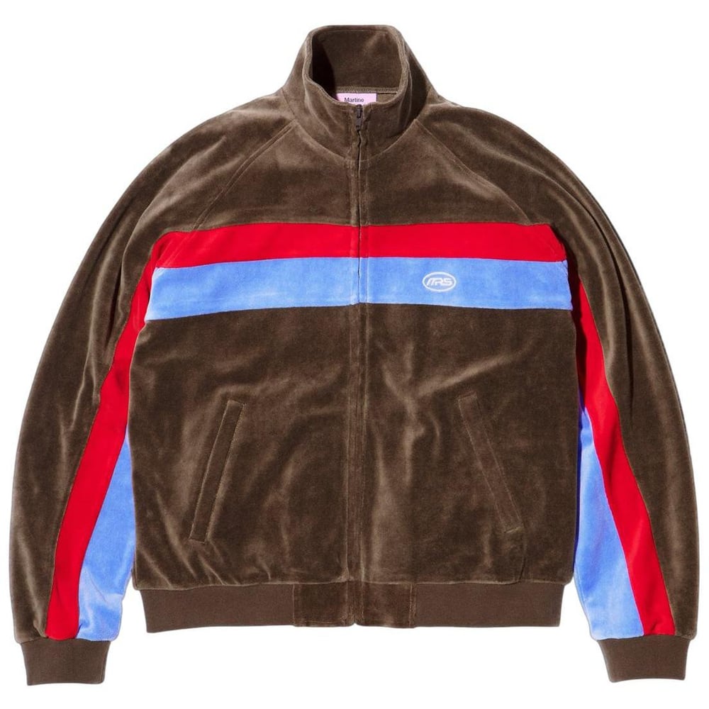 Details on Supreme Martine Rose Velour Track Jacket  from fall winter
                                                    2024 (Price is $228)