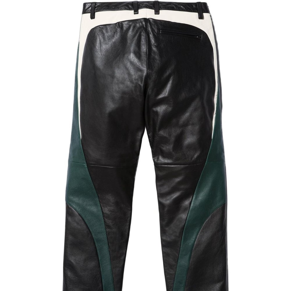 Details on Supreme Martine Rose Leather Pant  from fall winter
                                                    2024 (Price is $698)