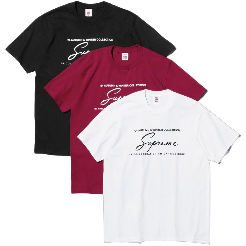 Supreme Supreme Martine Rose Tee released during fall winter 24 season