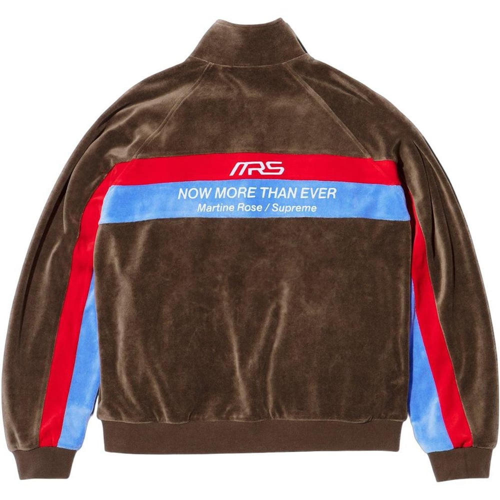 Details on Supreme Martine Rose Velour Track Jacket  from fall winter
                                                    2024 (Price is $228)