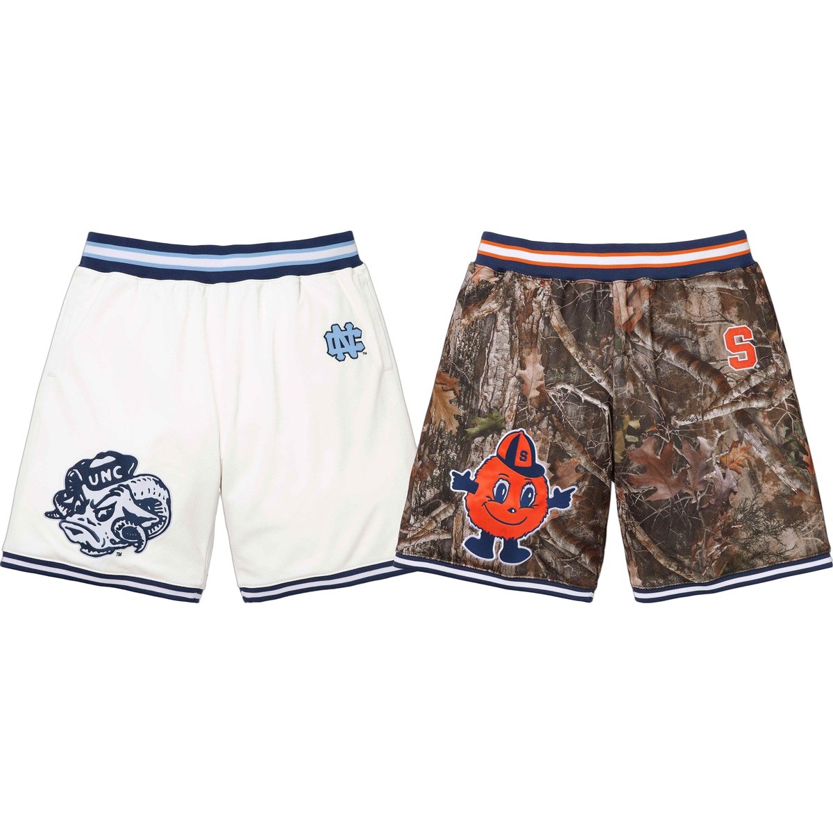 Details on Supreme Mitchell & Ness NCAA Basketball Short  from fall winter
                                                    2024 (Price is $148)