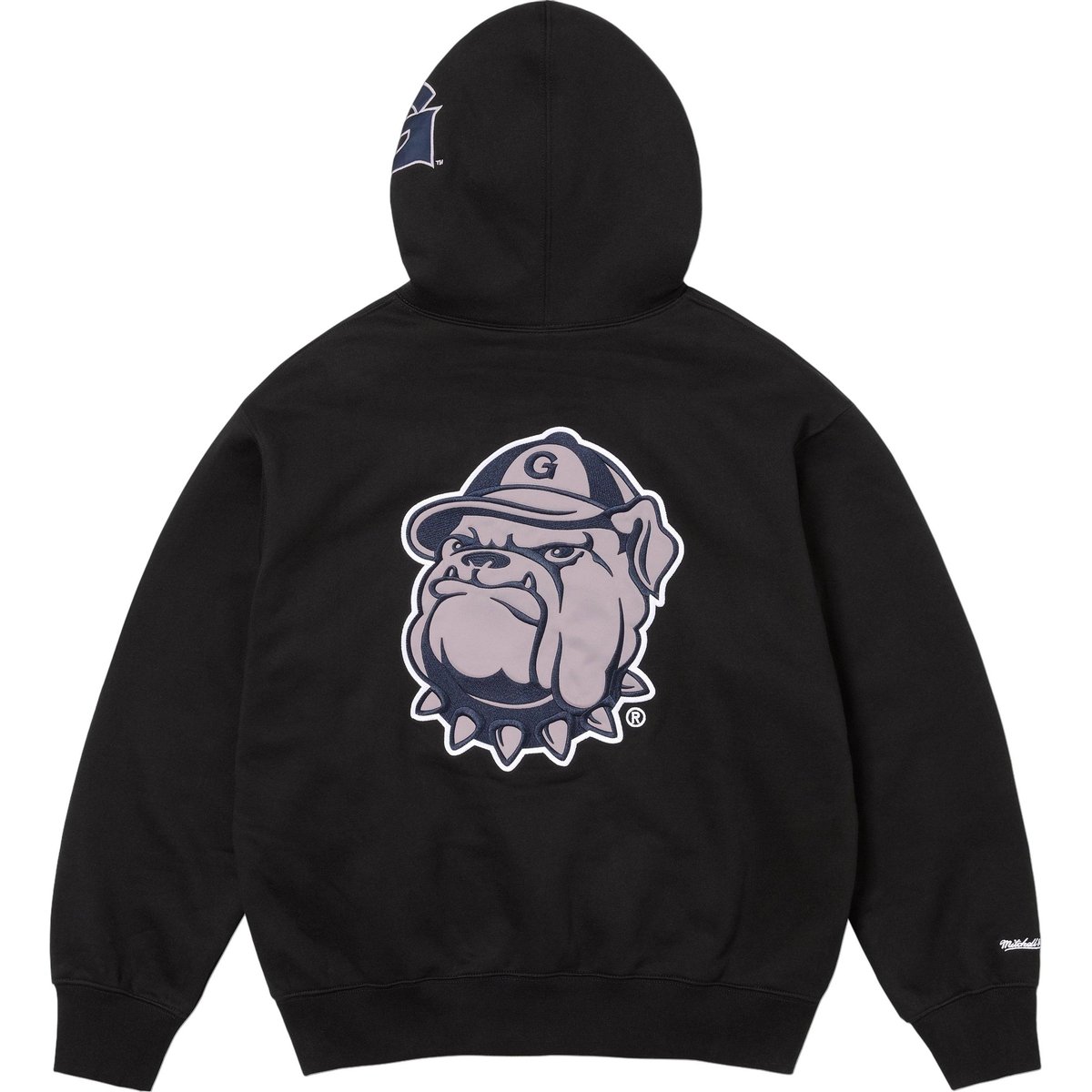 Details on Supreme Mitchell & Ness NCAA Hooded Sweatshirt  from fall winter
                                                    2024 (Price is $168)