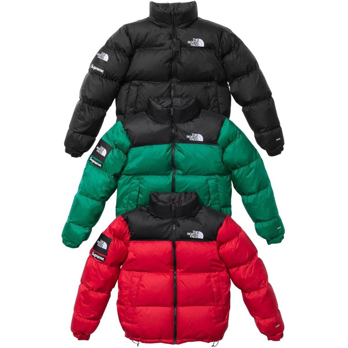 Details on Supreme The North Face Nuptse Jacket  from fall winter
                                                    2024 (Price is $438)