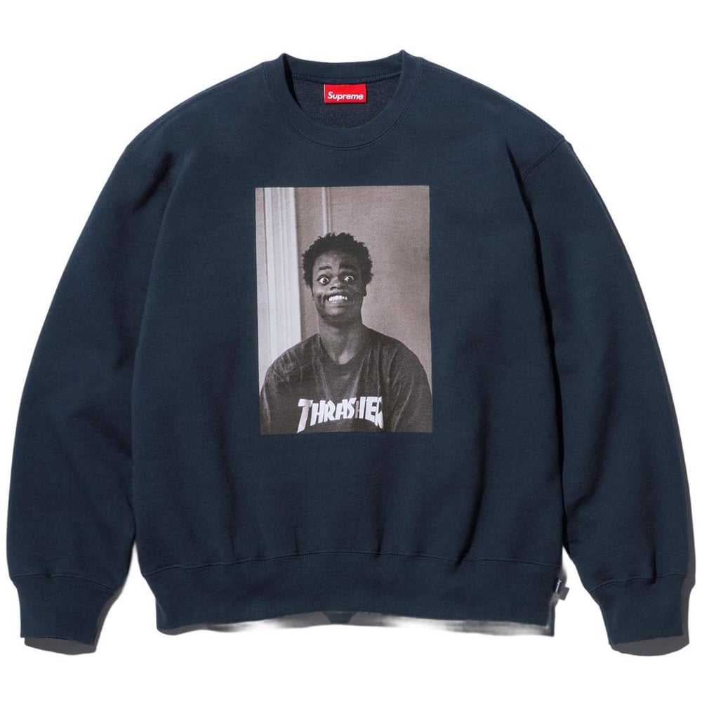 Details on Supreme Thrasher Crewneck None from fall winter
                                                    2024 (Price is $158)