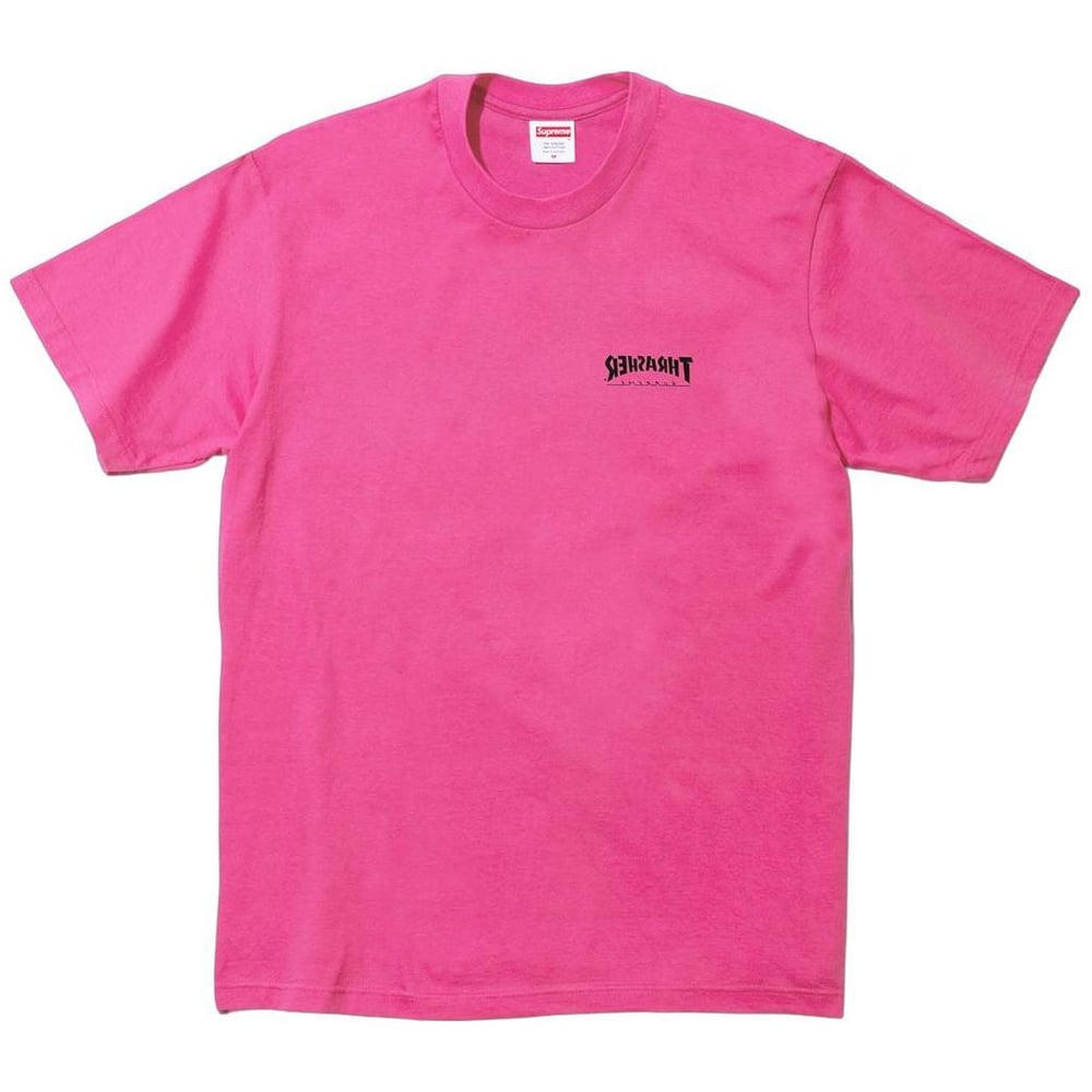 Details on Supreme Thrasher Cross Tee  from fall winter
                                                    2024 (Price is $44)