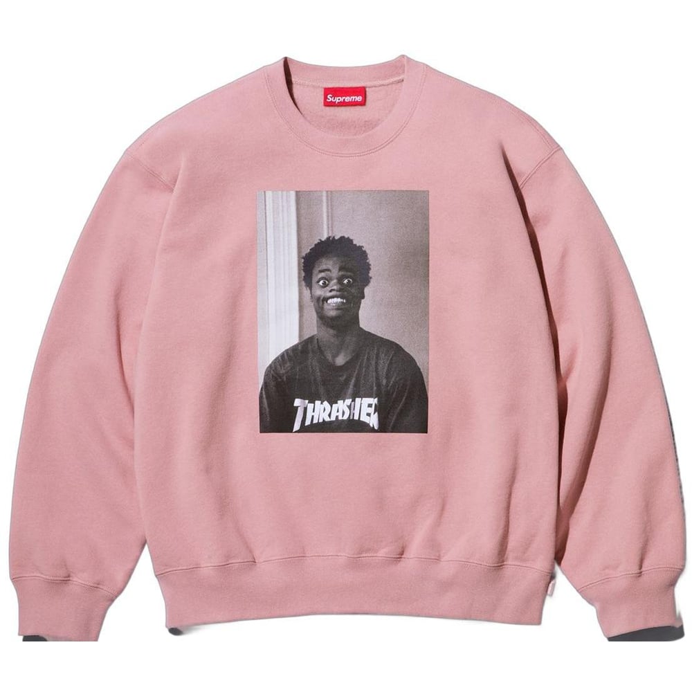 Details on Supreme Thrasher Crewneck  from fall winter
                                                    2024 (Price is $158)