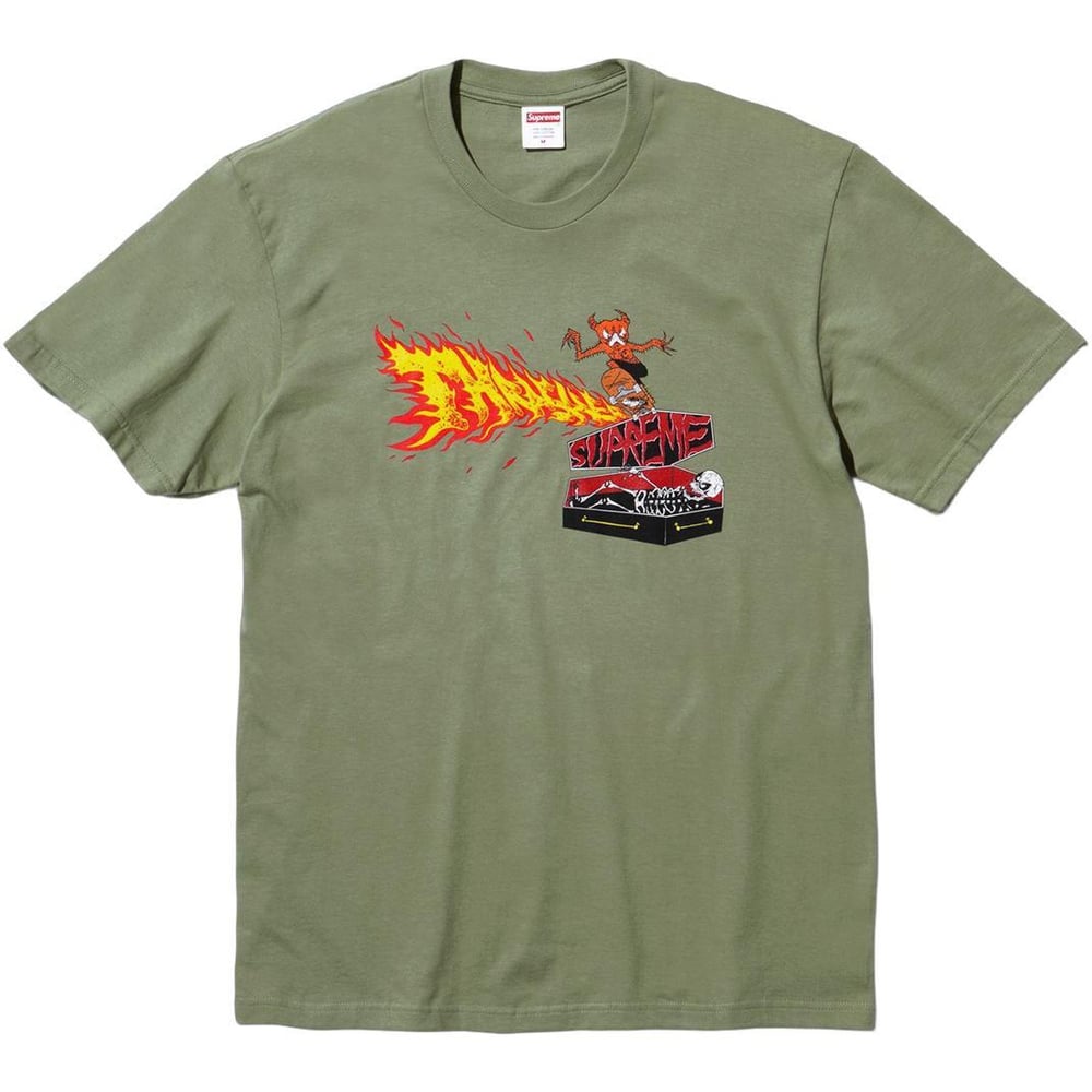 Supreme Supreme Thrasher Back Tail Tee for fall winter 24 season