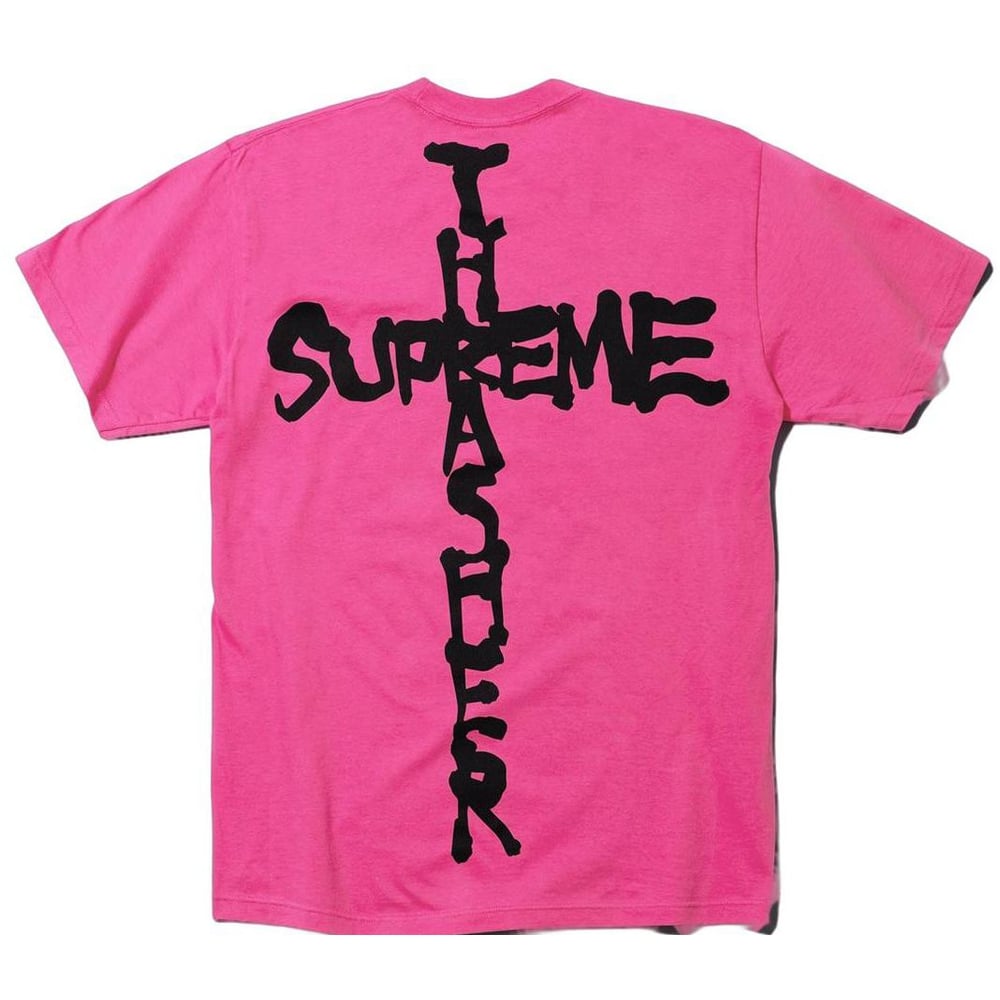 Details on Supreme Thrasher Cross Tee from fall winter
                                            2024 (Price is $44)