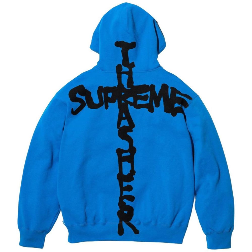 Details on Supreme Thrasher Zip Up Hooded Sweatshirt  from fall winter
                                                    2024 (Price is $178)