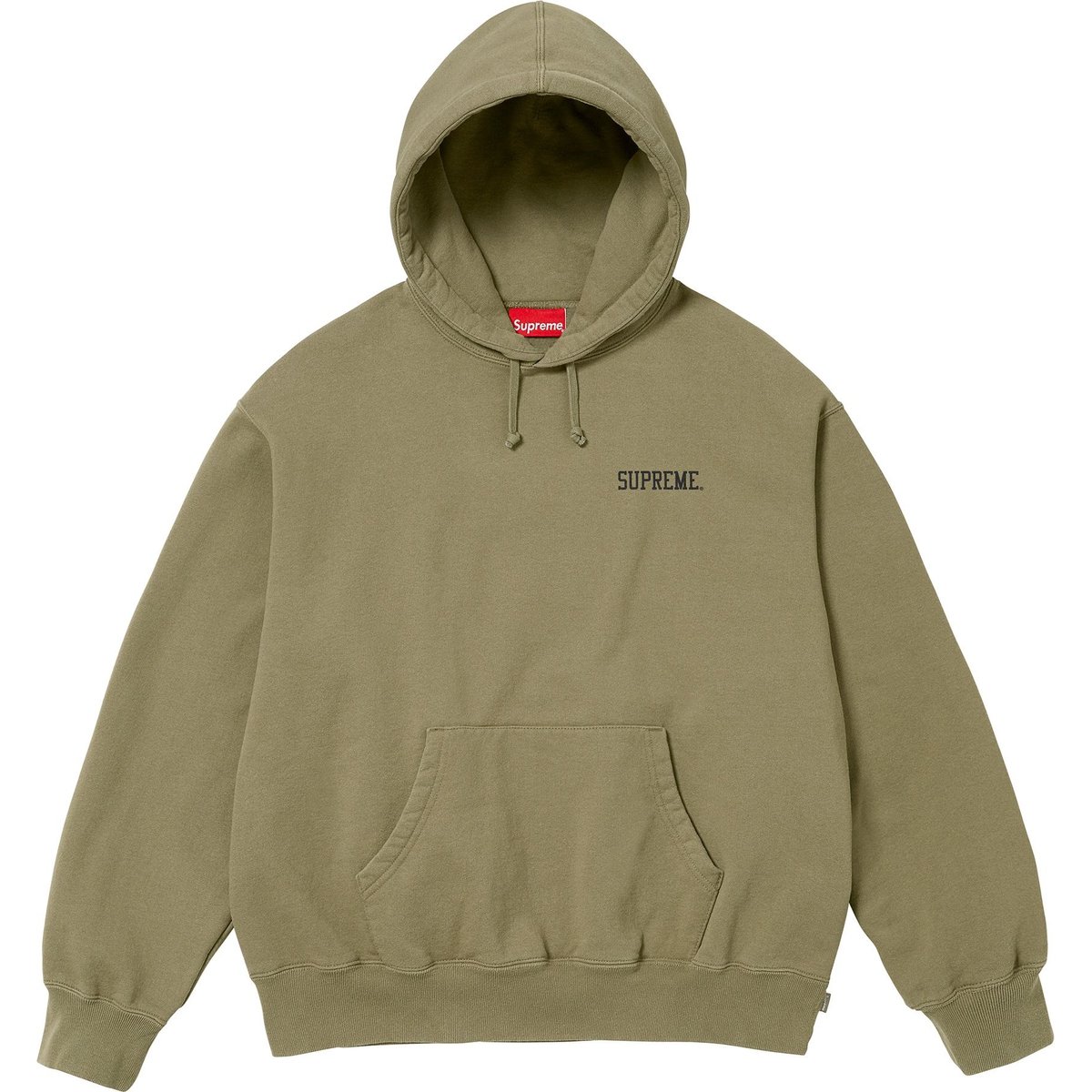 Details on Anarchy Hooded Sweatshirt Light Olive from fall winter
                                                    2024 (Price is $158)