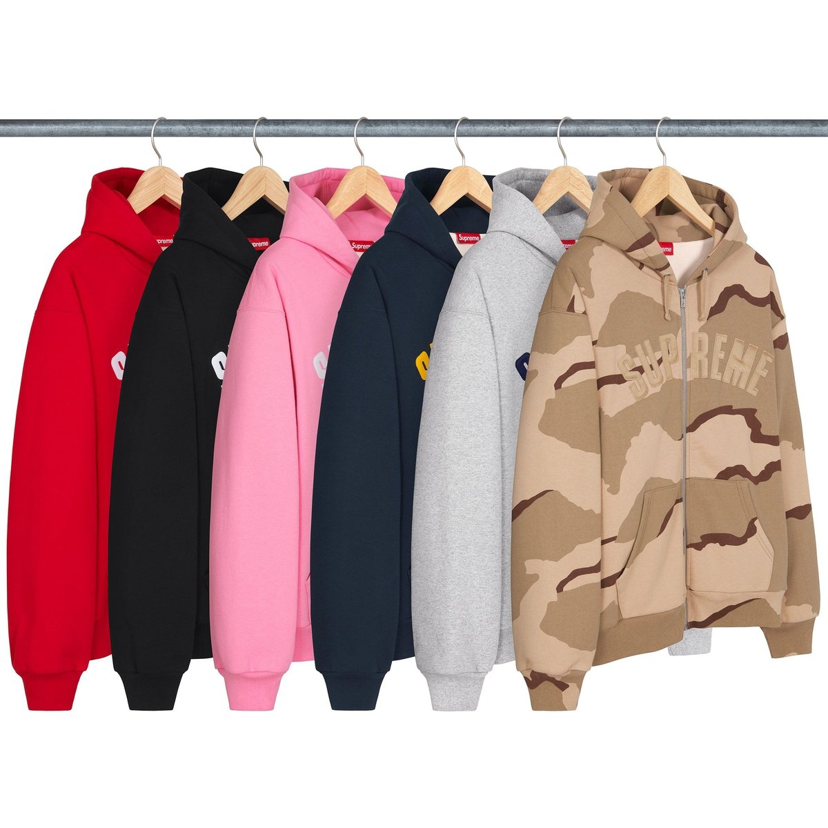 Supreme Arc Thermal Lined Zip Up Hooded Sweatshirt for fall winter 24 season