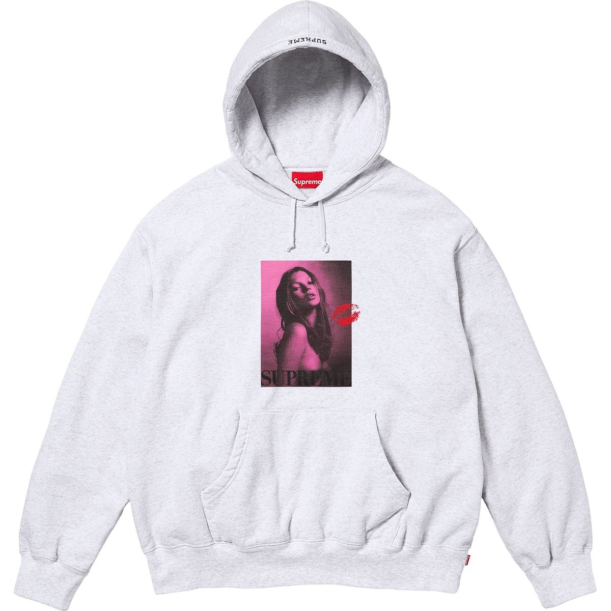 Details on Kate Moss Hooded Sweatshirt Ash Grey from fall winter
                                                    2024