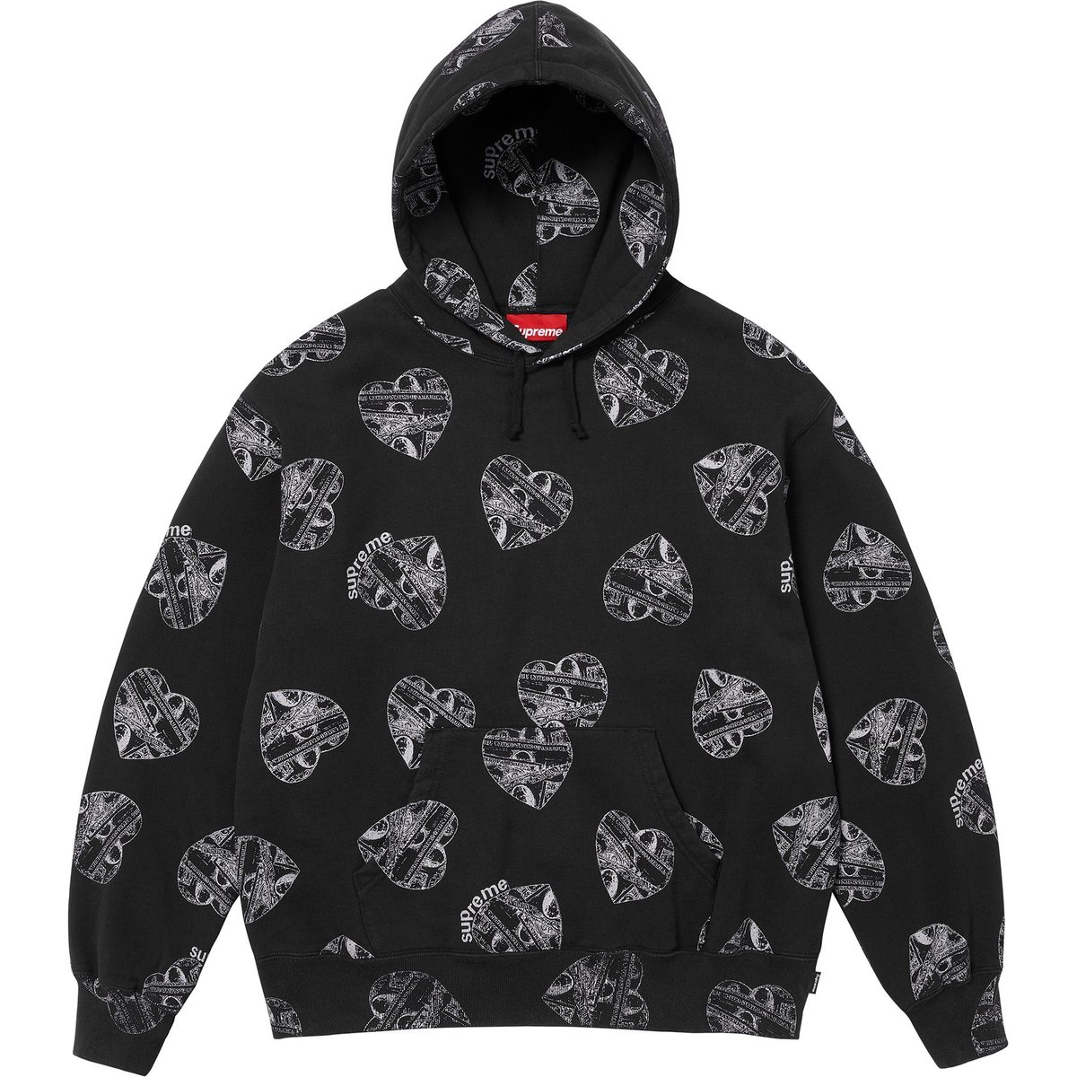 Details on Love Cash Hooded Sweatshirt Black from fall winter
                                                    2024