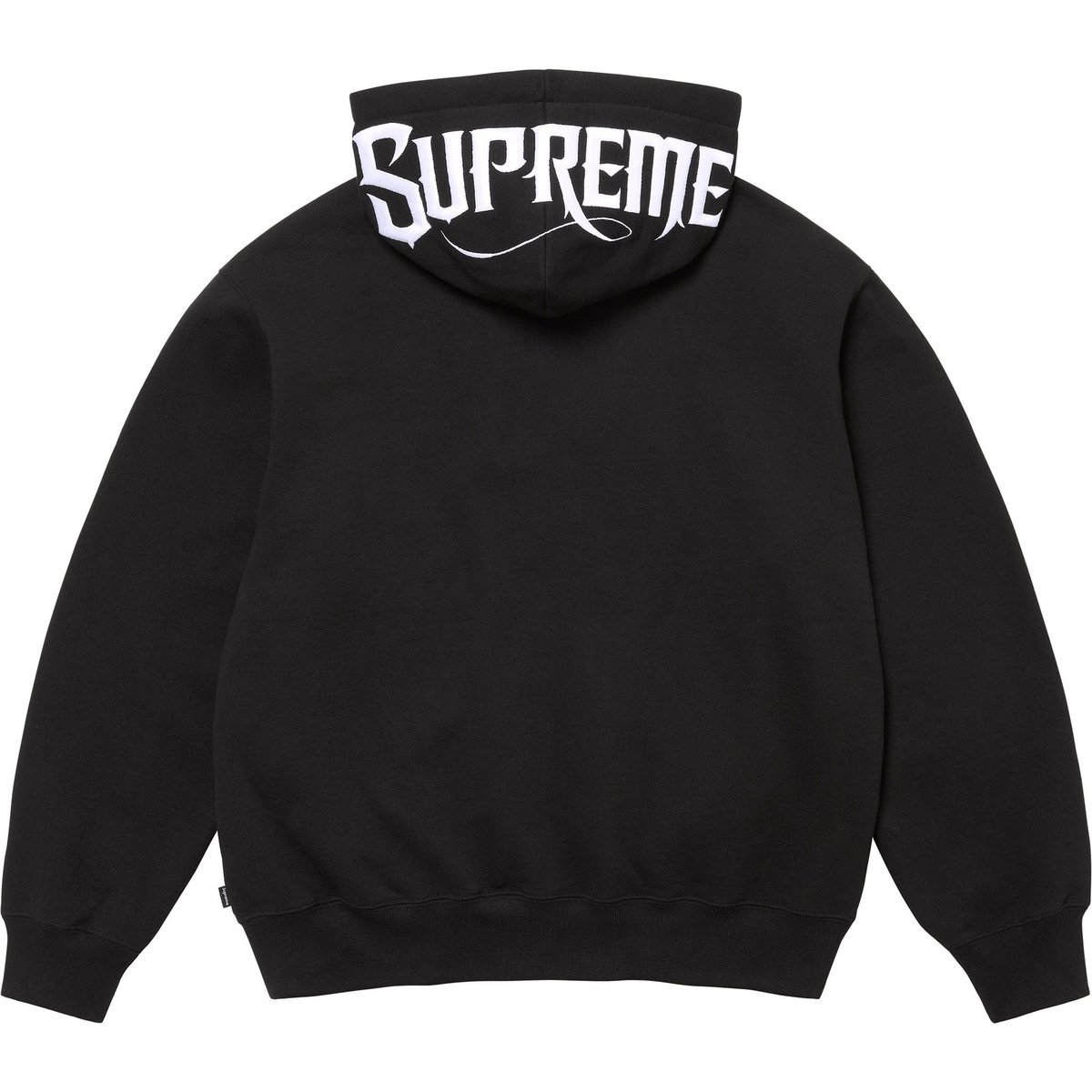 Details on Mister Cartoon Zip Up Hooded Sweatshirt Black from fall winter
                                                    2024