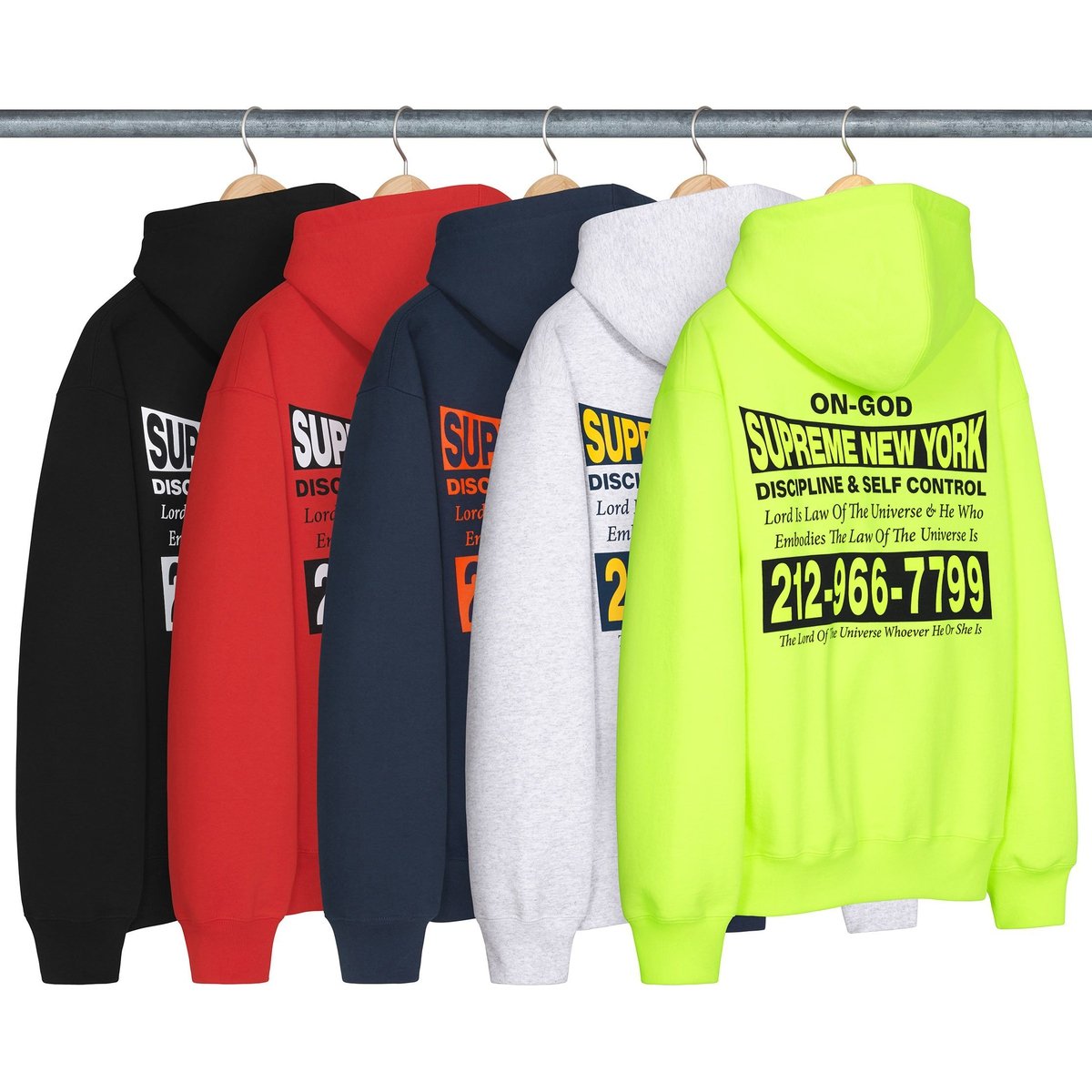 Supreme On God Hooded Sweatshirt released during fall winter 24 season