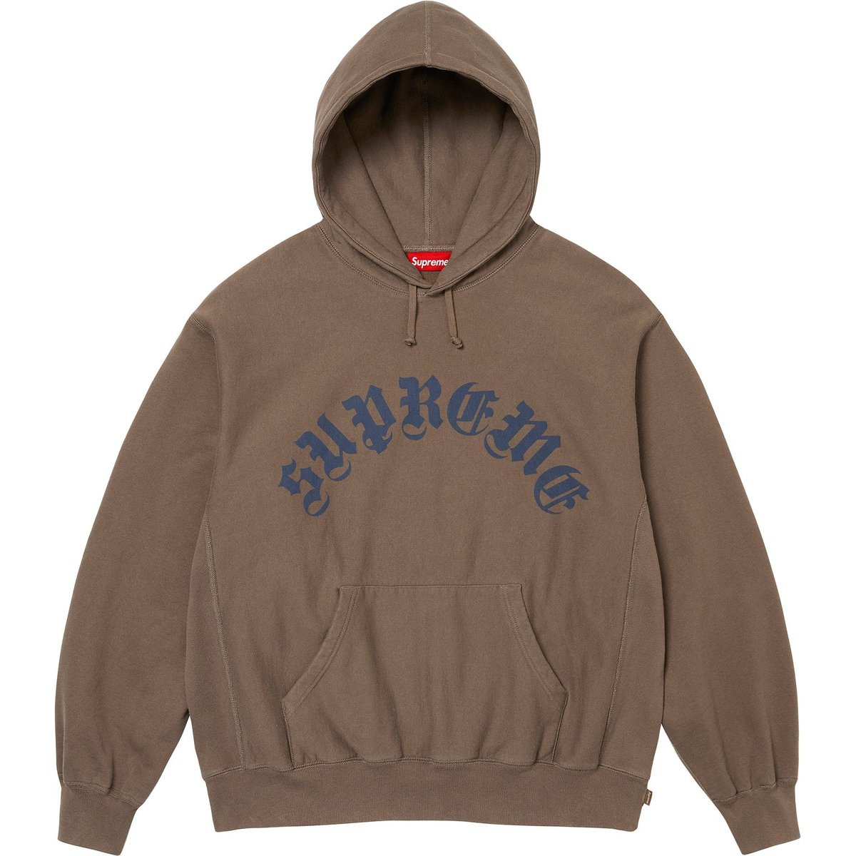 Details on Printed Arc Hooded Sweatshirt Dusty Brown from fall winter
                                                    2024