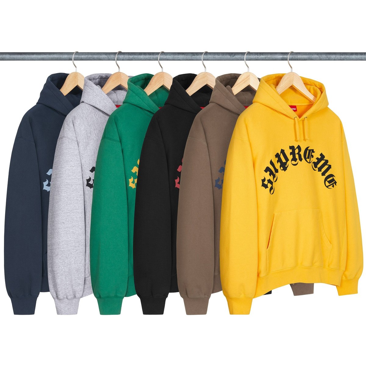 Supreme Printed Arc Hooded Sweatshirt for fall winter 24 season