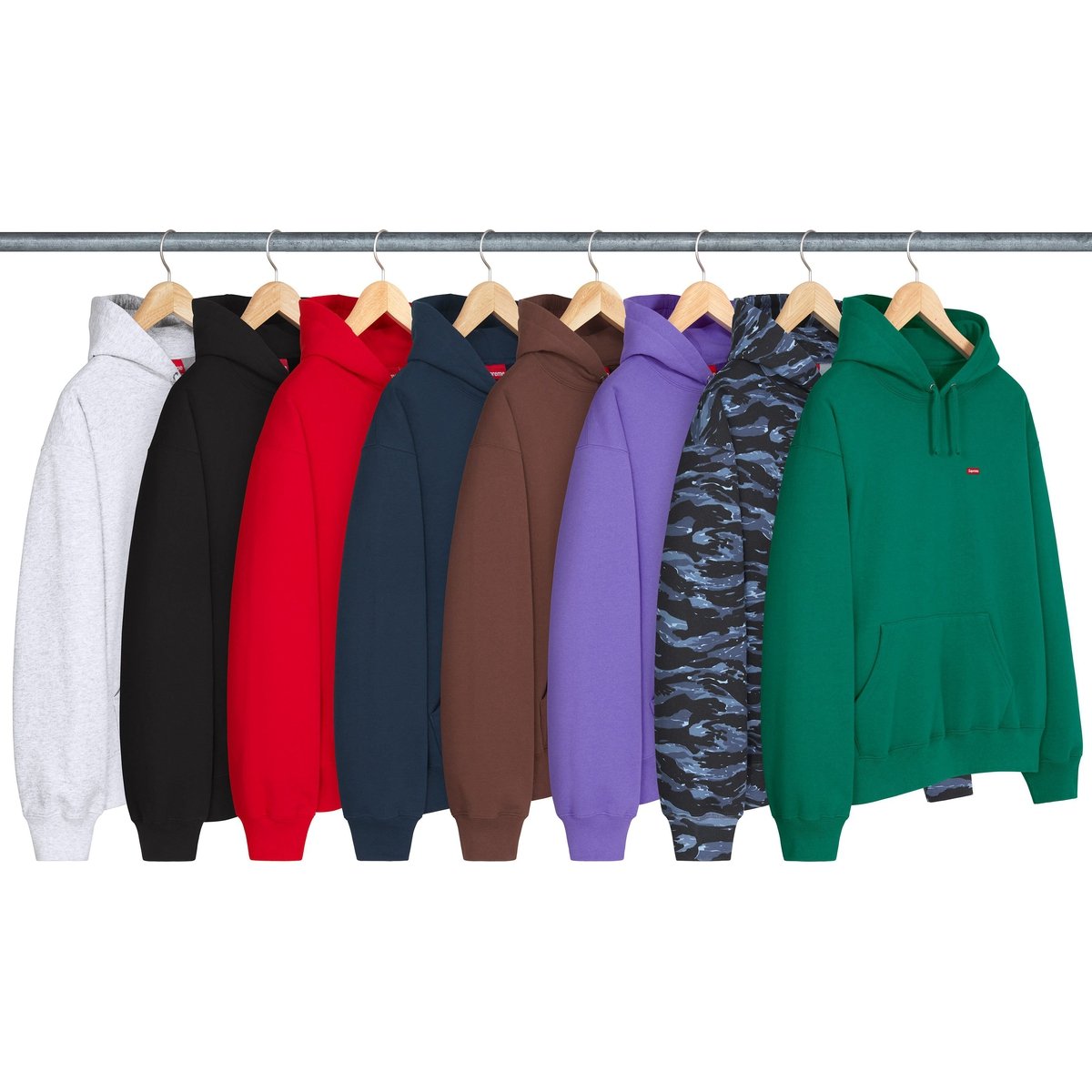 Supreme Small Box Hooded Sweatshirt for fall winter 24 season