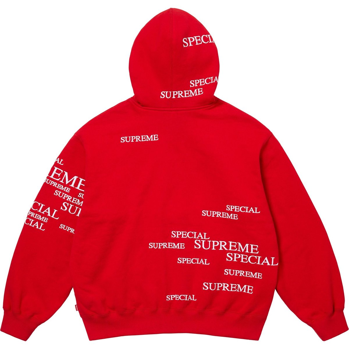 Details on Special Zip Up Hooded Sweatshirt Red from fall winter
                                                    2024