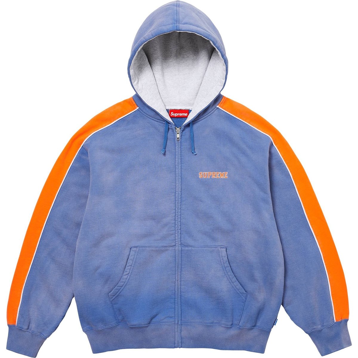 Details on State Zip Up Hooded Sweatshirt Washed Royal from fall winter
                                                    2024