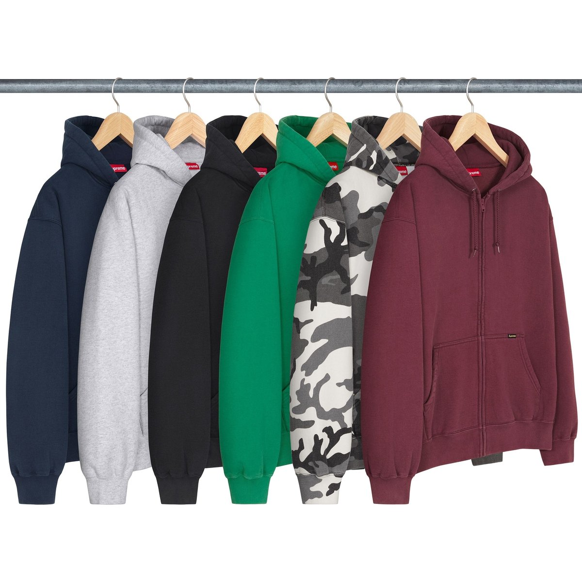 Supreme Work Zip Up Hooded Sweatshirt for fall winter 24 season