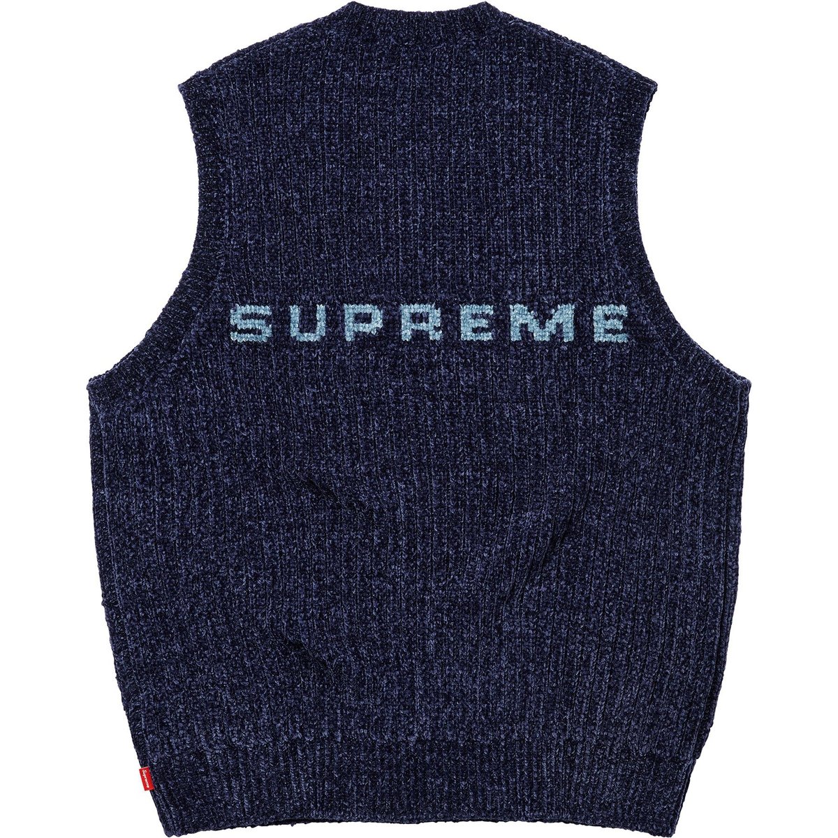 Details on Chenille Sweater Vest Navy from fall winter
                                                    2024