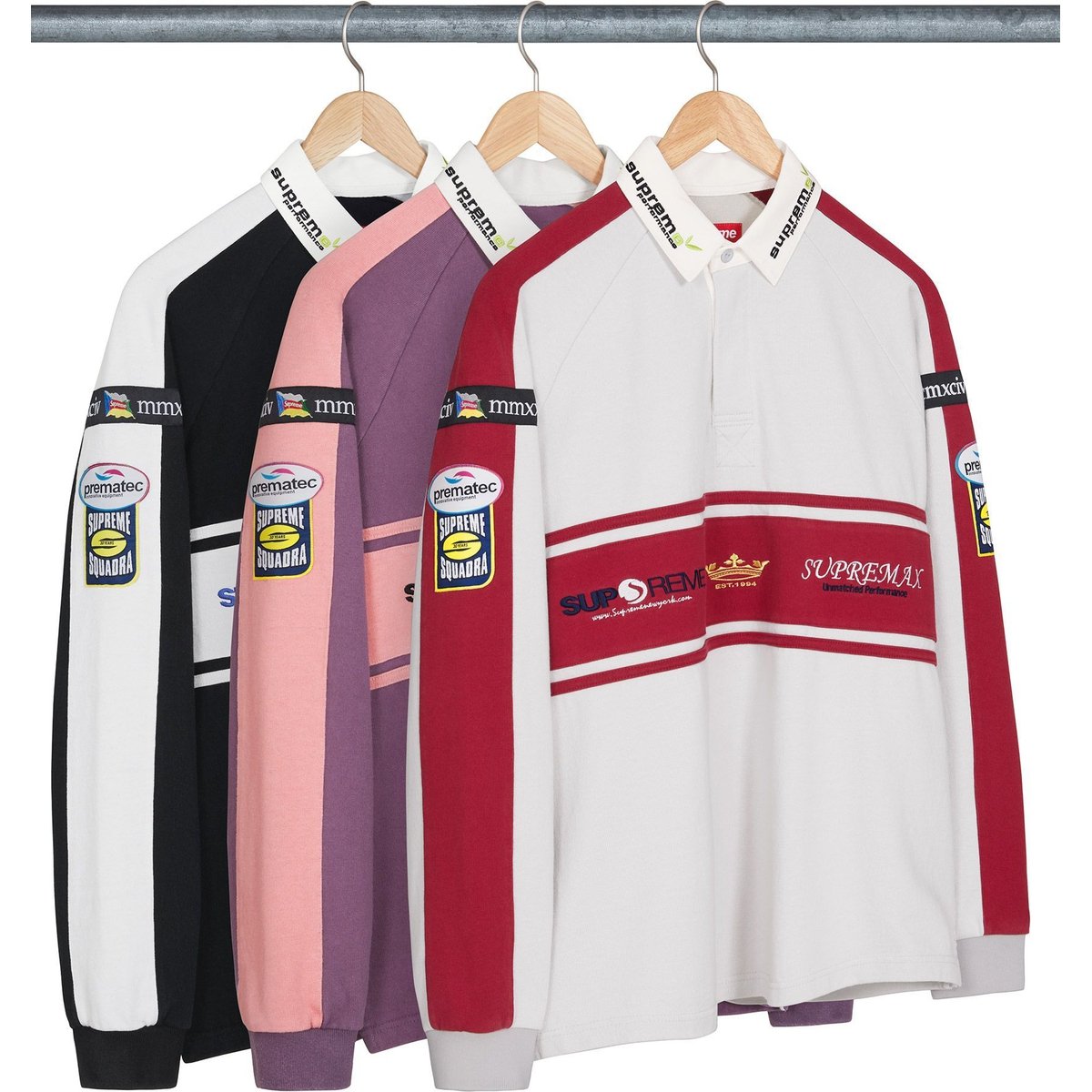 Supreme Chest Stripe Rugby for fall winter 24 season